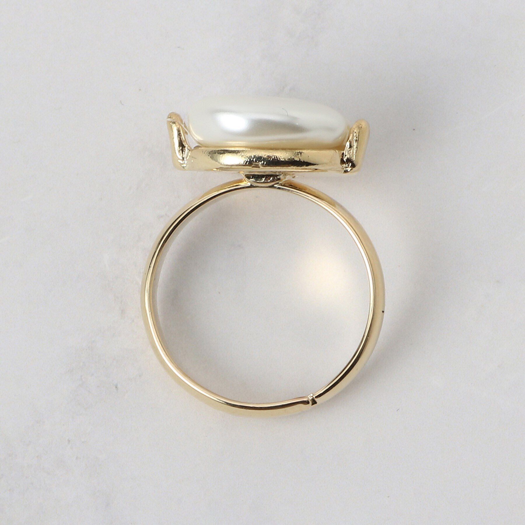 Couture broach「パール調モチーフリング」|リング|