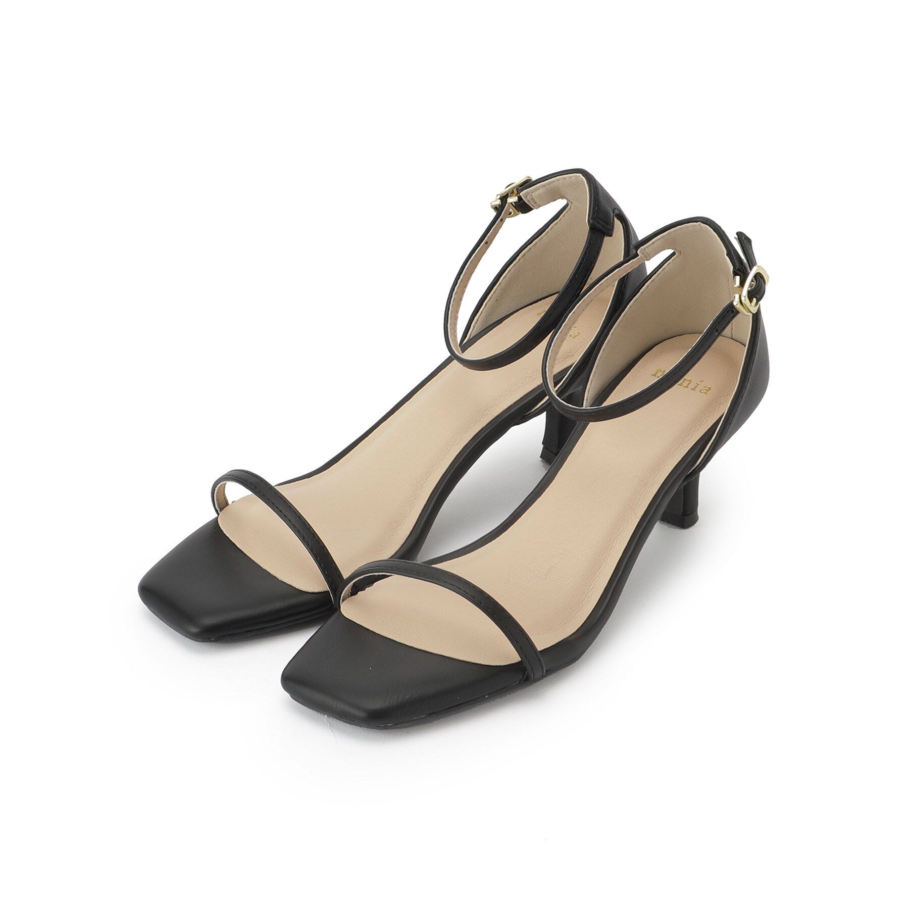 Couture broach「メタリックヒールサンダル」|サンダル|ブラック(019)