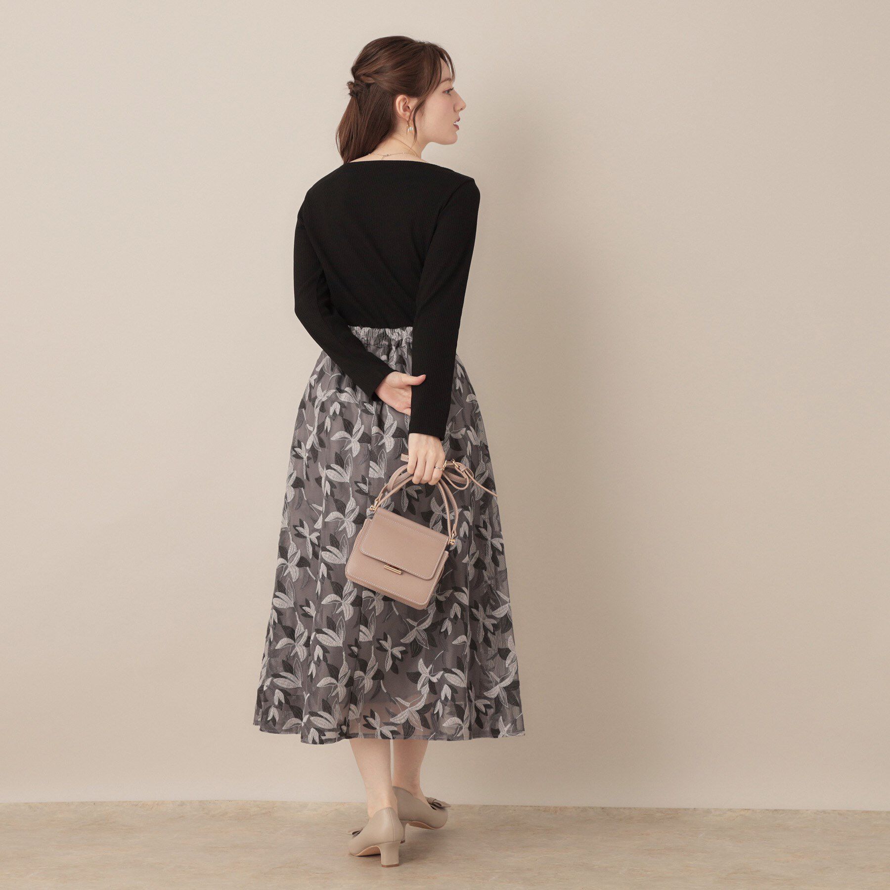 Couture broach「【マシンウォッシャブル・通勤・大人可愛い】ハートネックテレコプルオーバー」|Tシャツ・カットソー|