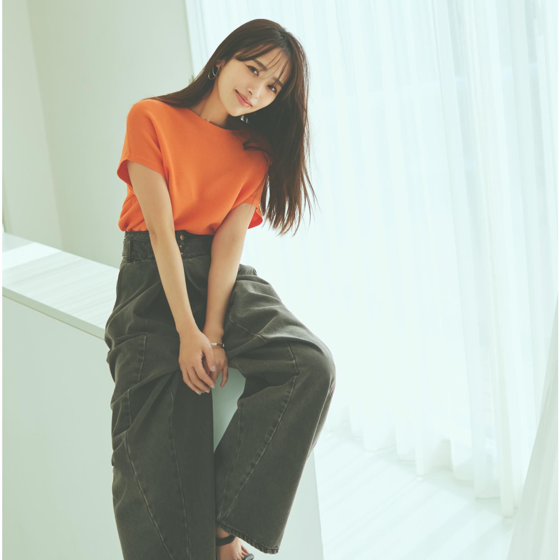 THE SHOP TK「美人フレンチニット【8色展開/WEB限定カラー/洗濯機OK/毛玉になりにくい】」|ニット・セーター|