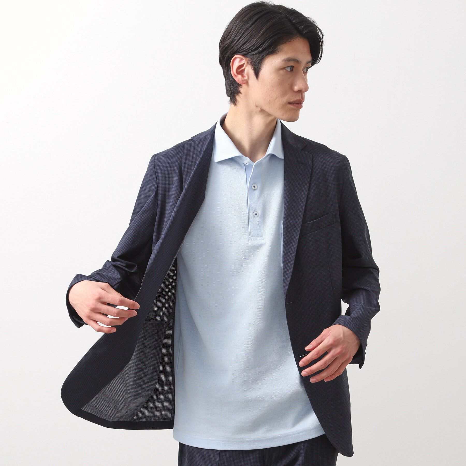 THE SHOP TK「ライトドッツジャケット【セットアップ可/洗濯機OK】」|テーラードジャケット|