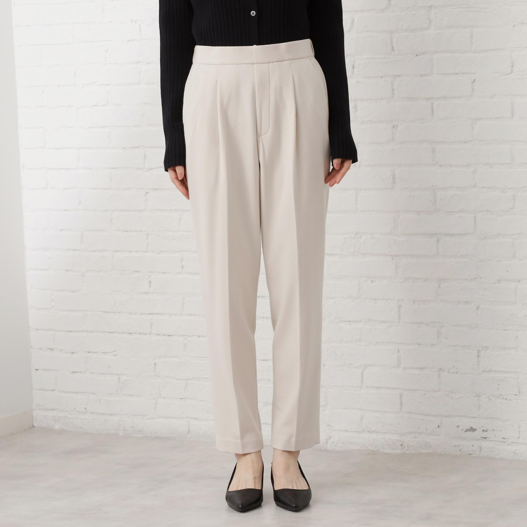 THE SHOP TK「【着丈選べる/XS～XLサイズ】あったか裏起毛テーパードパンツ」|その他|