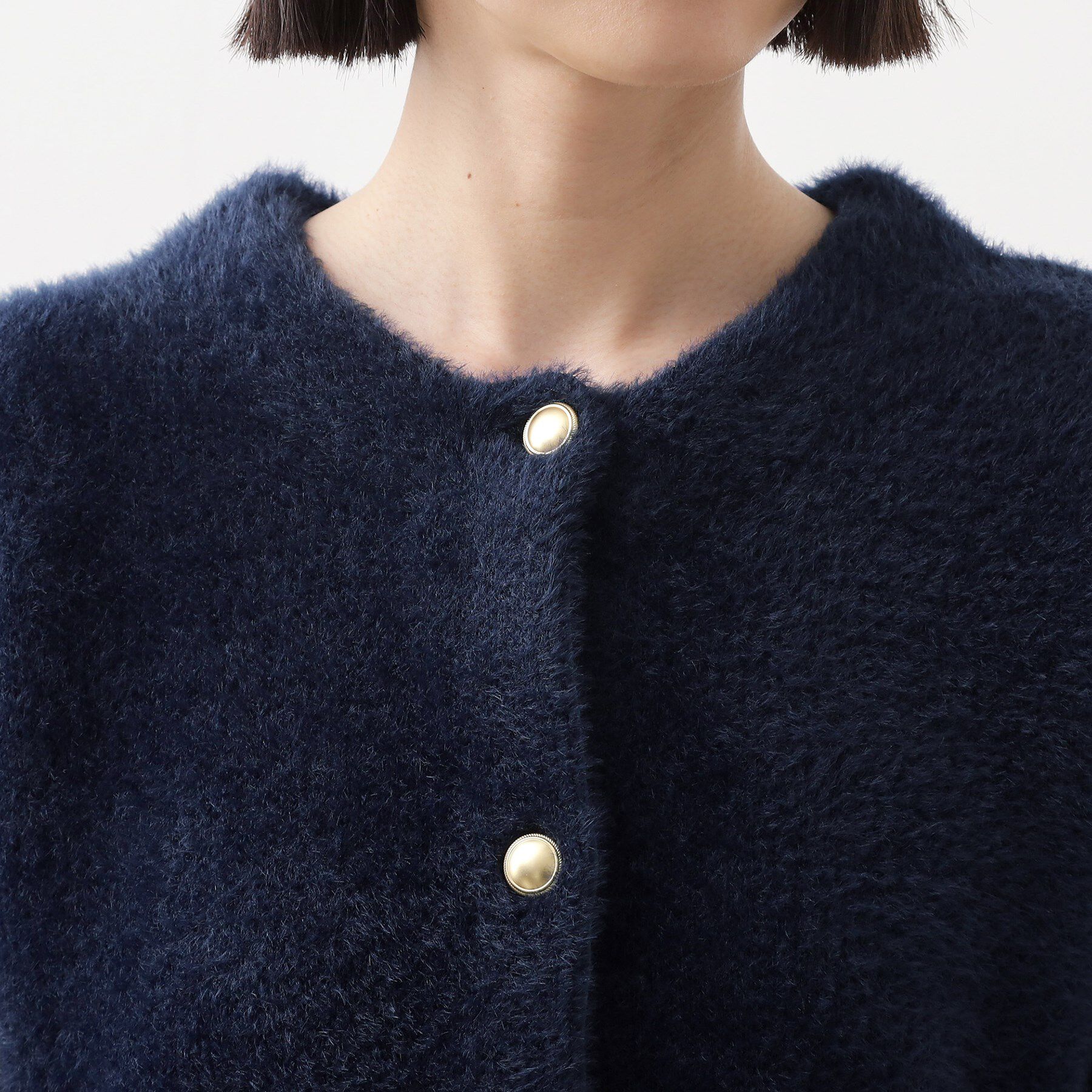 THE SHOP TK「【即戦力】ベロアフェザーカーディガン」|カーディガン|