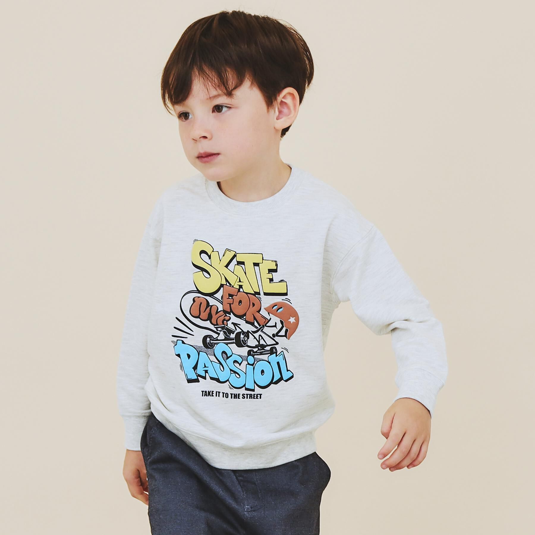 THE SHOP TK「【110－160/3柄&times;2色】ミニ裏毛ロゴプルオーバー」|その他|