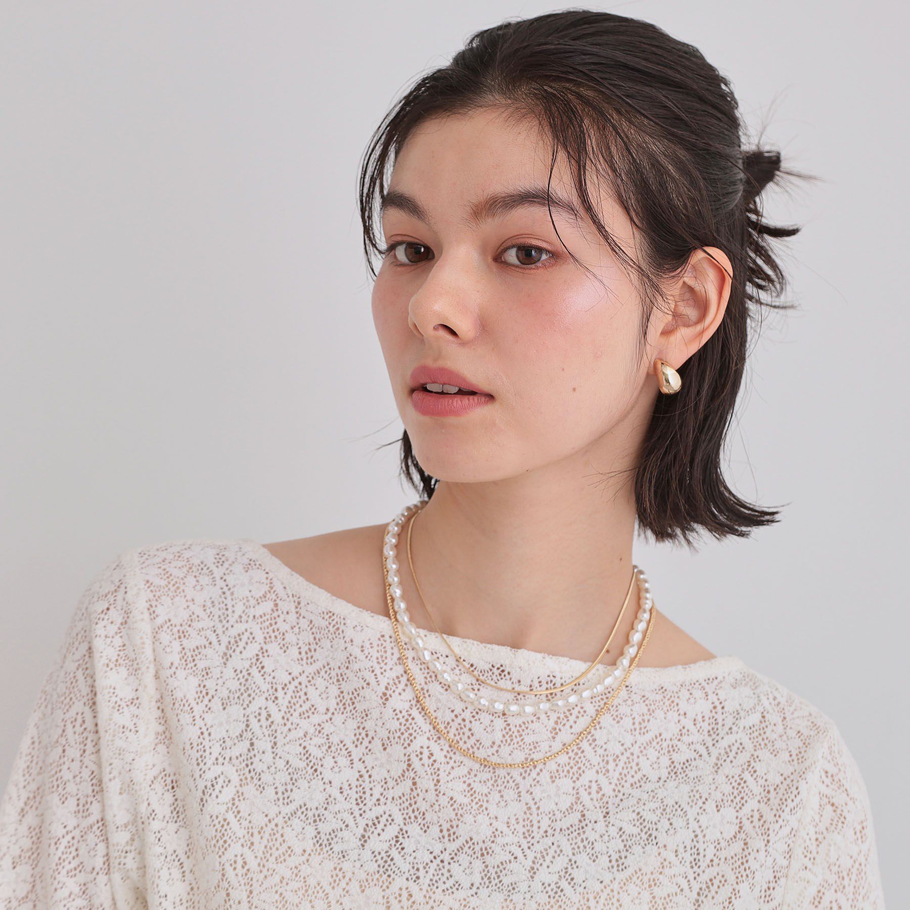 THE SHOP TK「3WAYショートネックレス」|ネックレス|