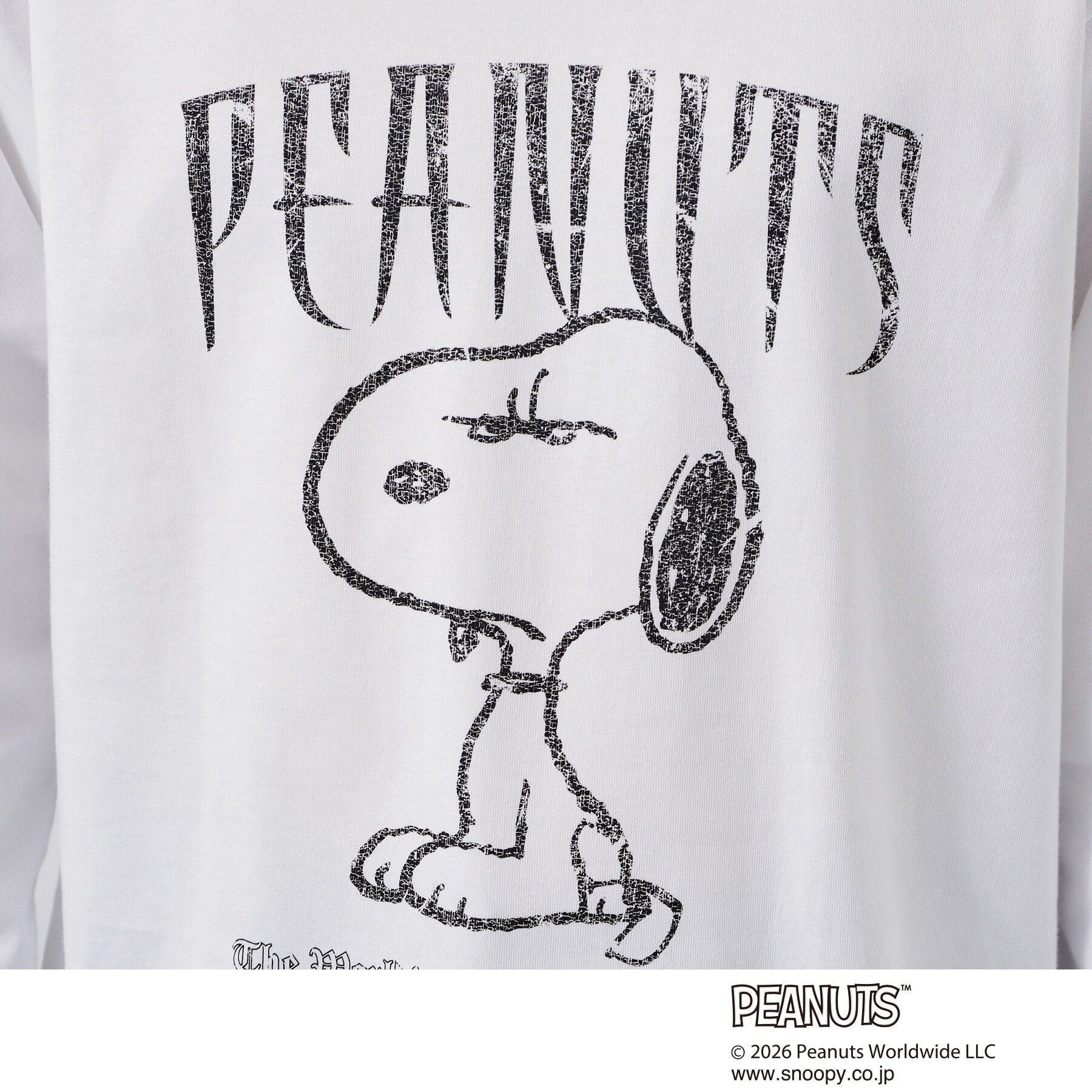 THE SHOP TK「PEANUTS ／ ピーナッツ スヌーピー ヴィンテージ風プリント長袖Tシャツ」|Tシャツ・カットソー|