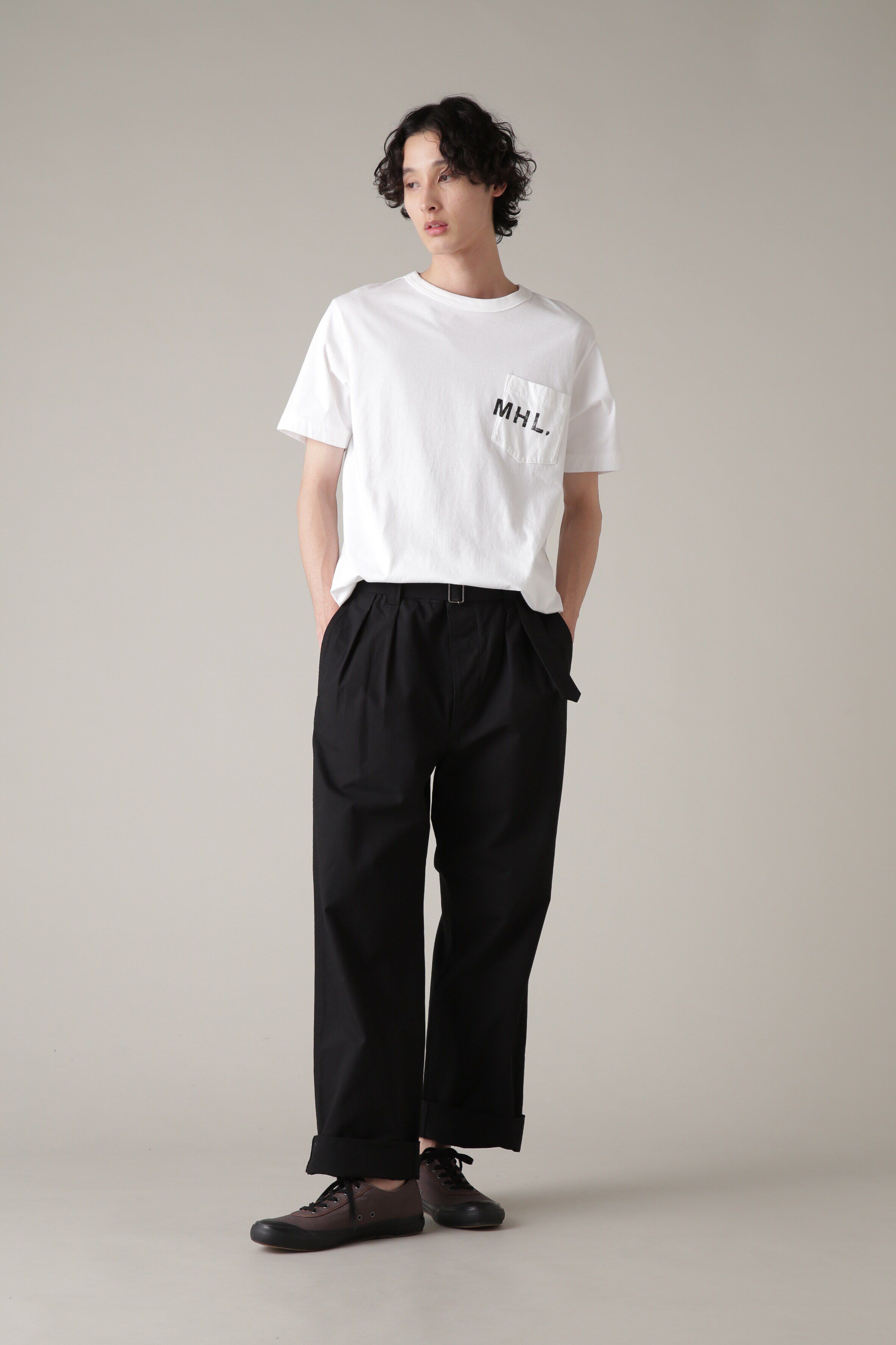 MHL.「PRINTED COTTON JERSEY TOP」|Tシャツ・カットソー|