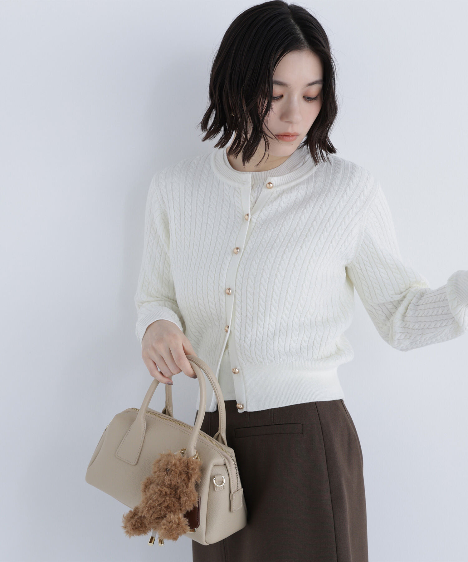  「3シーズン無敵アンサンブル」|ニット・セーター|オフホワイト1