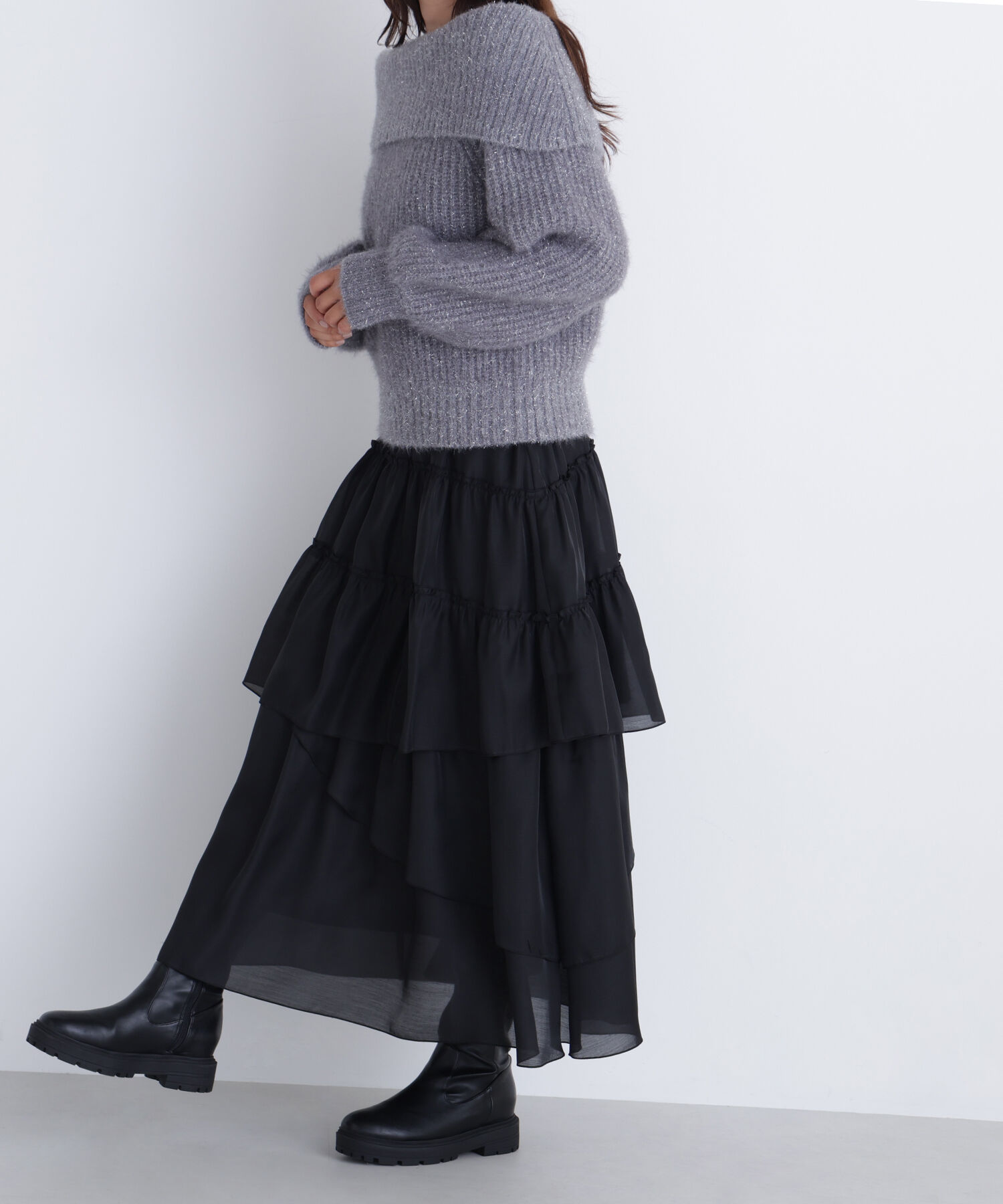  「ランダムティアードスカート」|スカート|