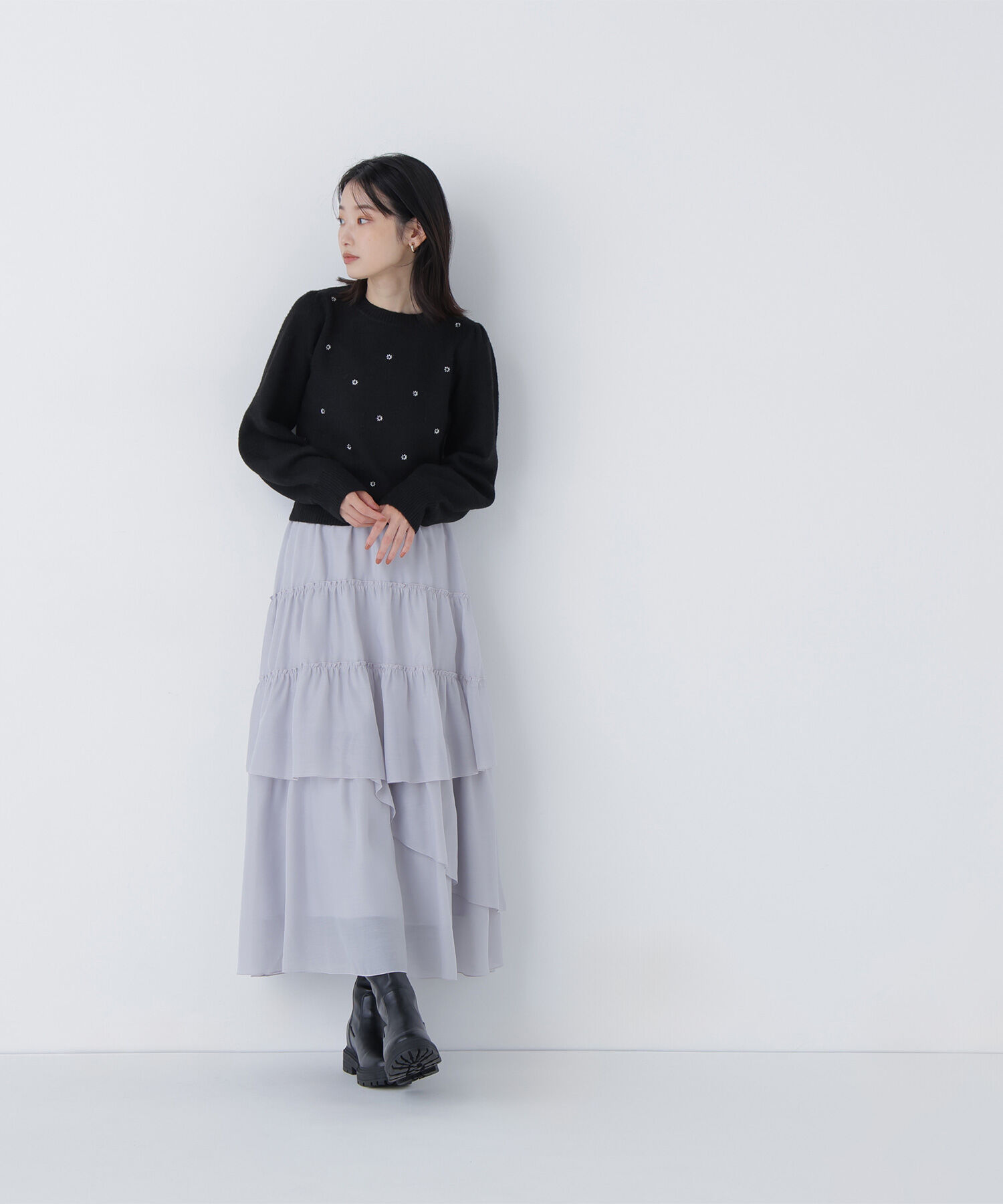  「ランダムティアードスカート」|スカート|