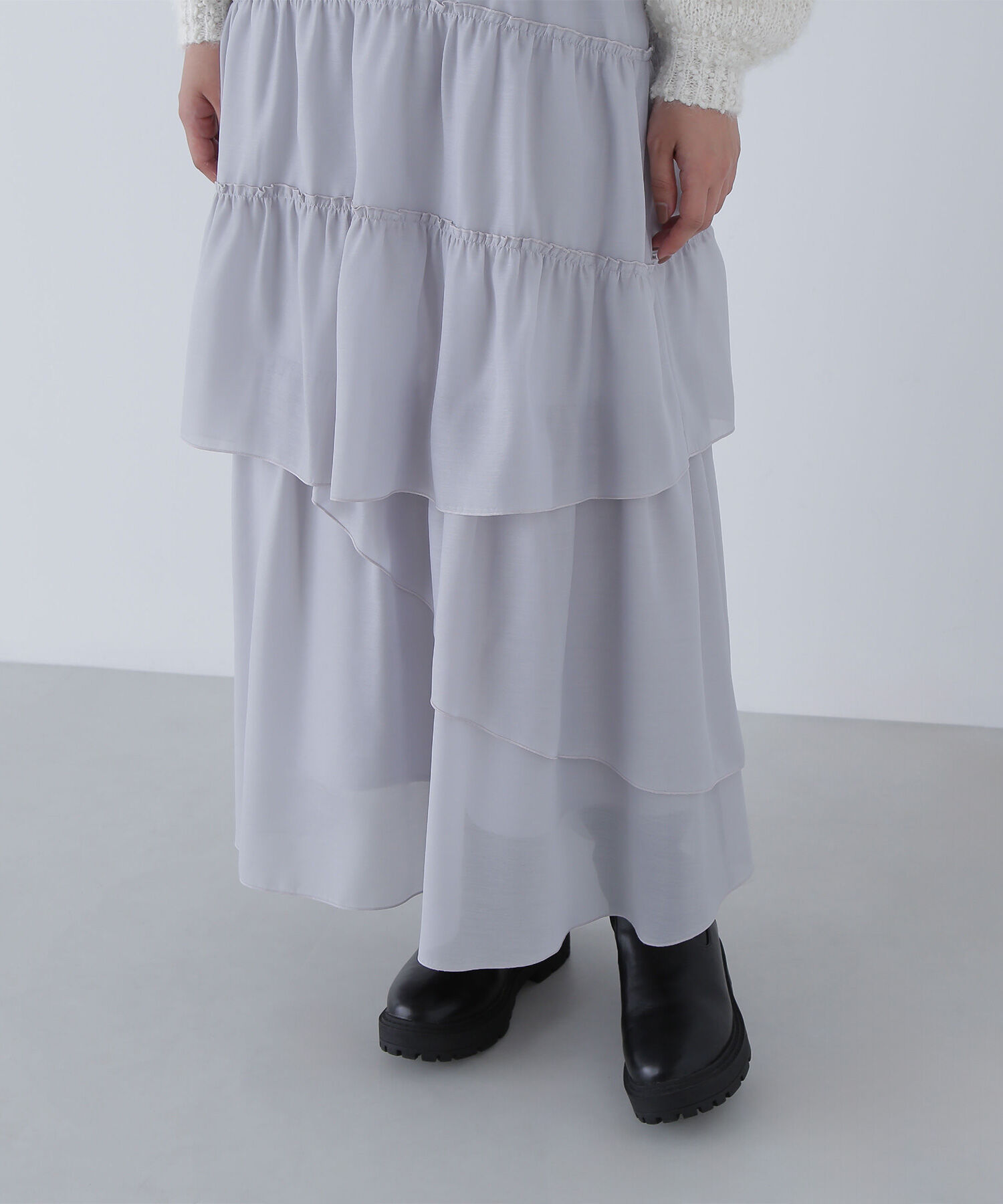  「ランダムティアードスカート」|スカート|