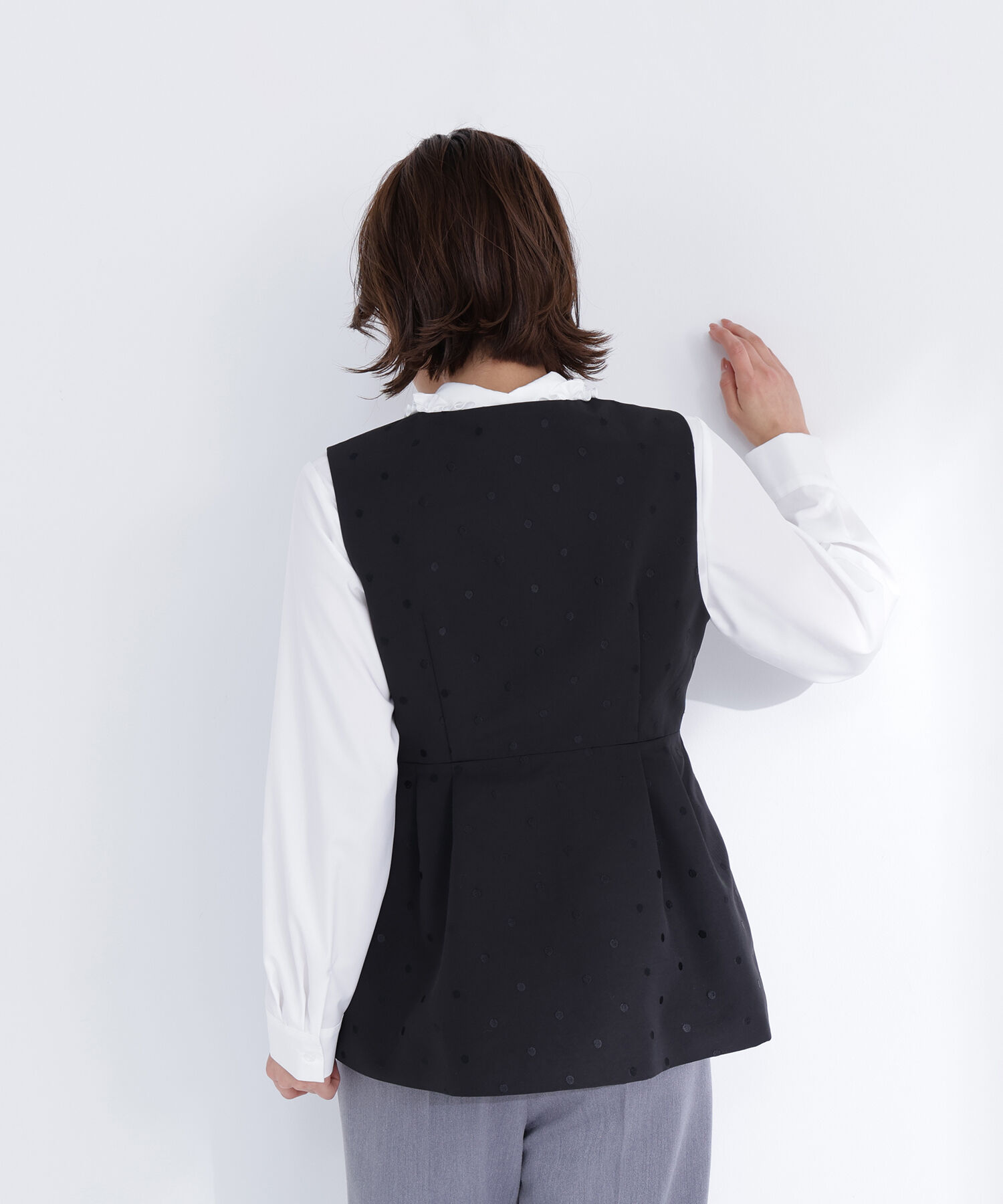  「ドットペプラムジレ」|ブルゾン・スタジャン|