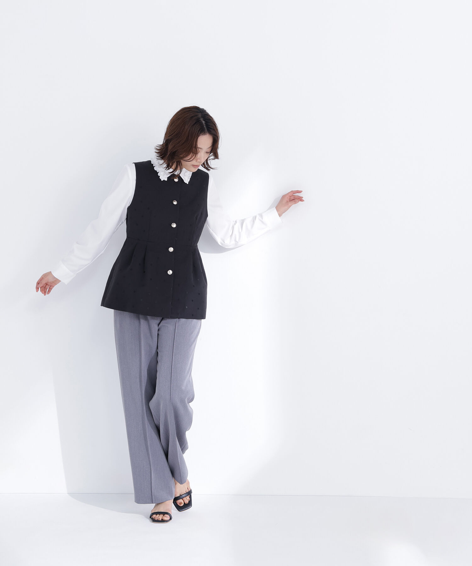  「ドットペプラムジレ」|ブルゾン・スタジャン|