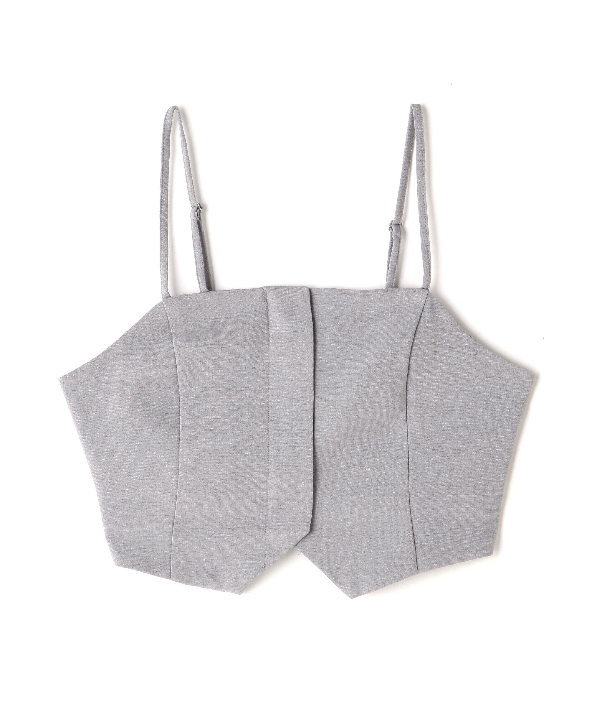  「気流染めフロントジップビスチェ」|シャツ・ブラウス|