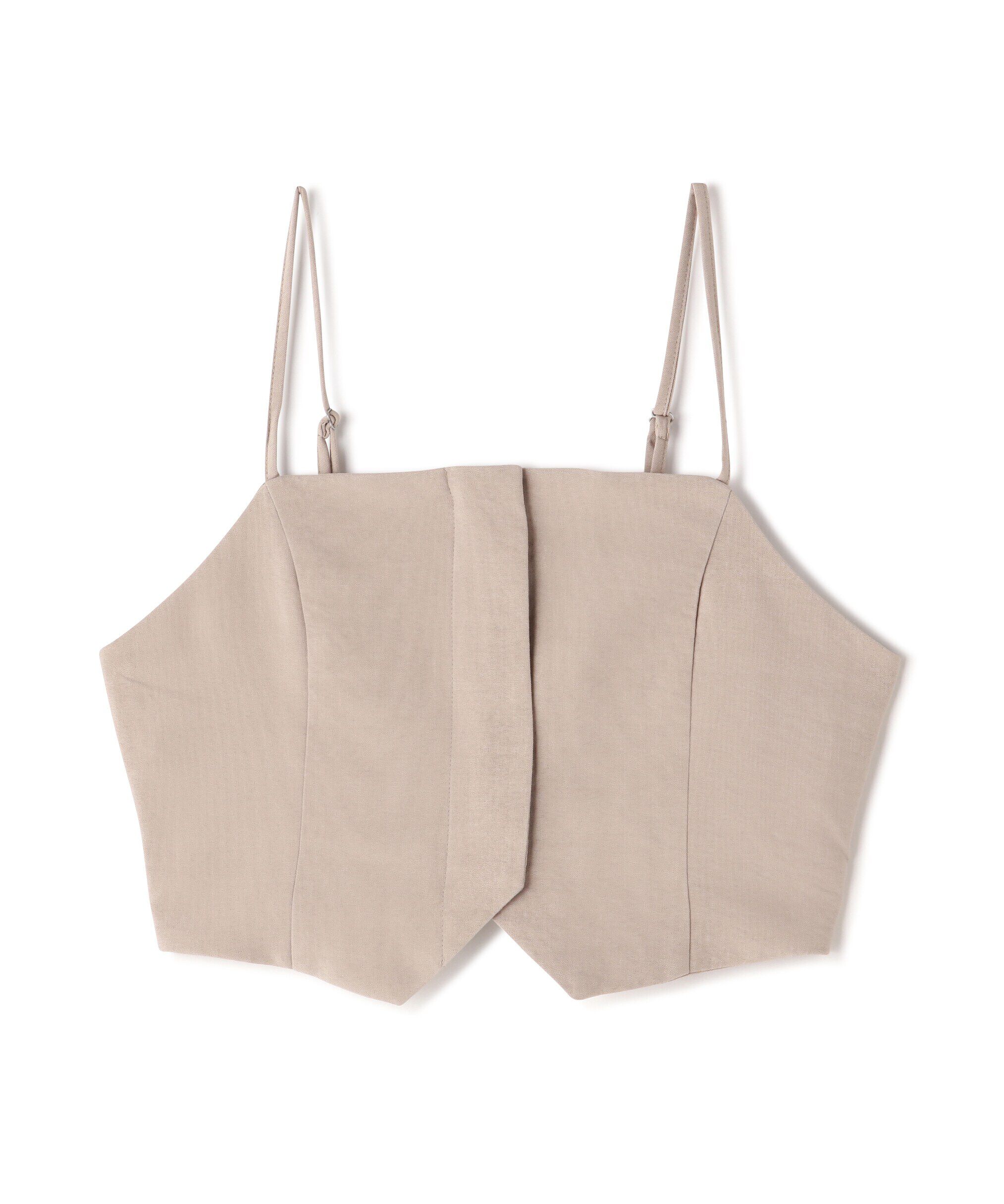  「気流染めフロントジップビスチェ」|シャツ・ブラウス|