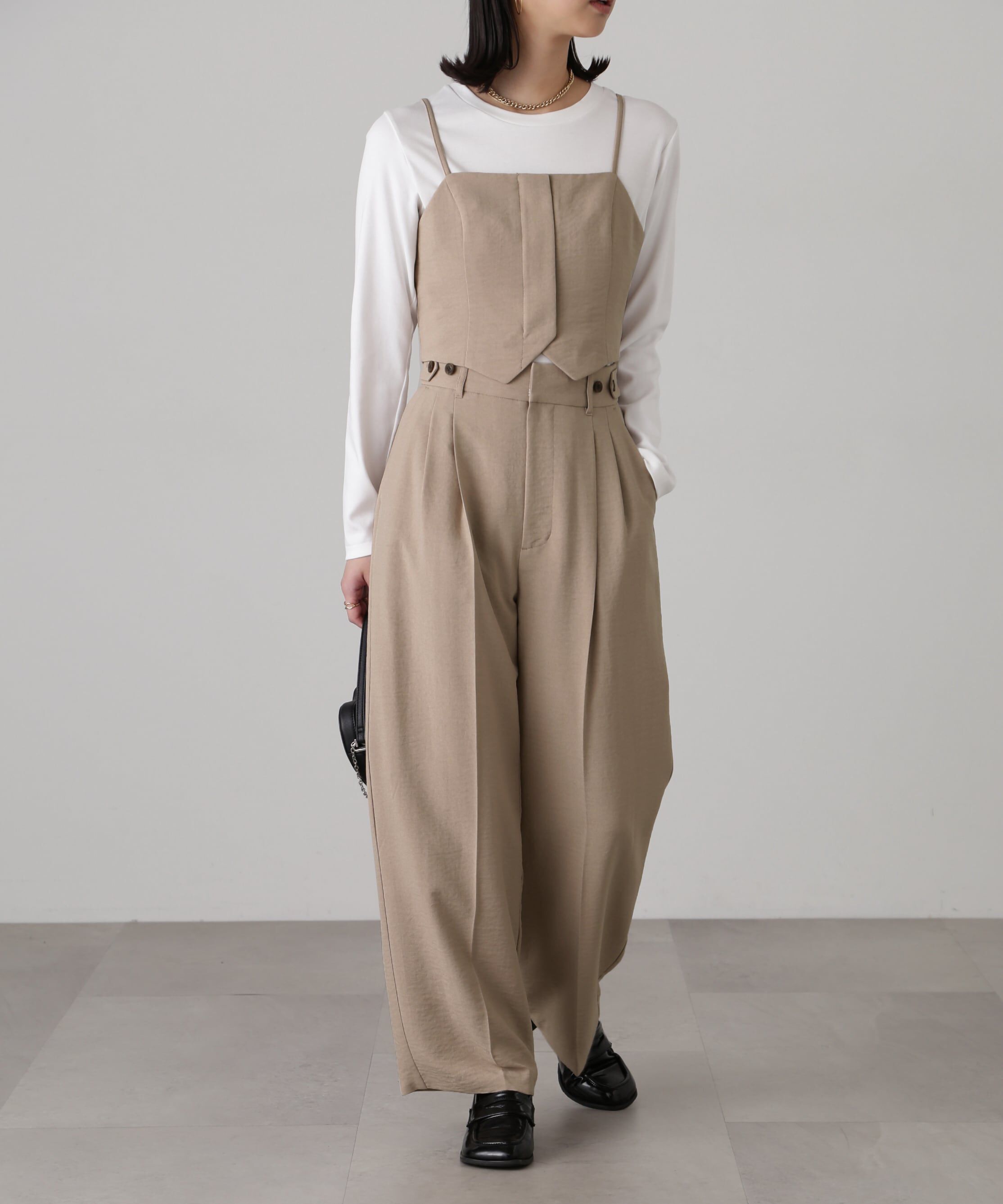  「気流染めフロントジップビスチェ」|シャツ・ブラウス|