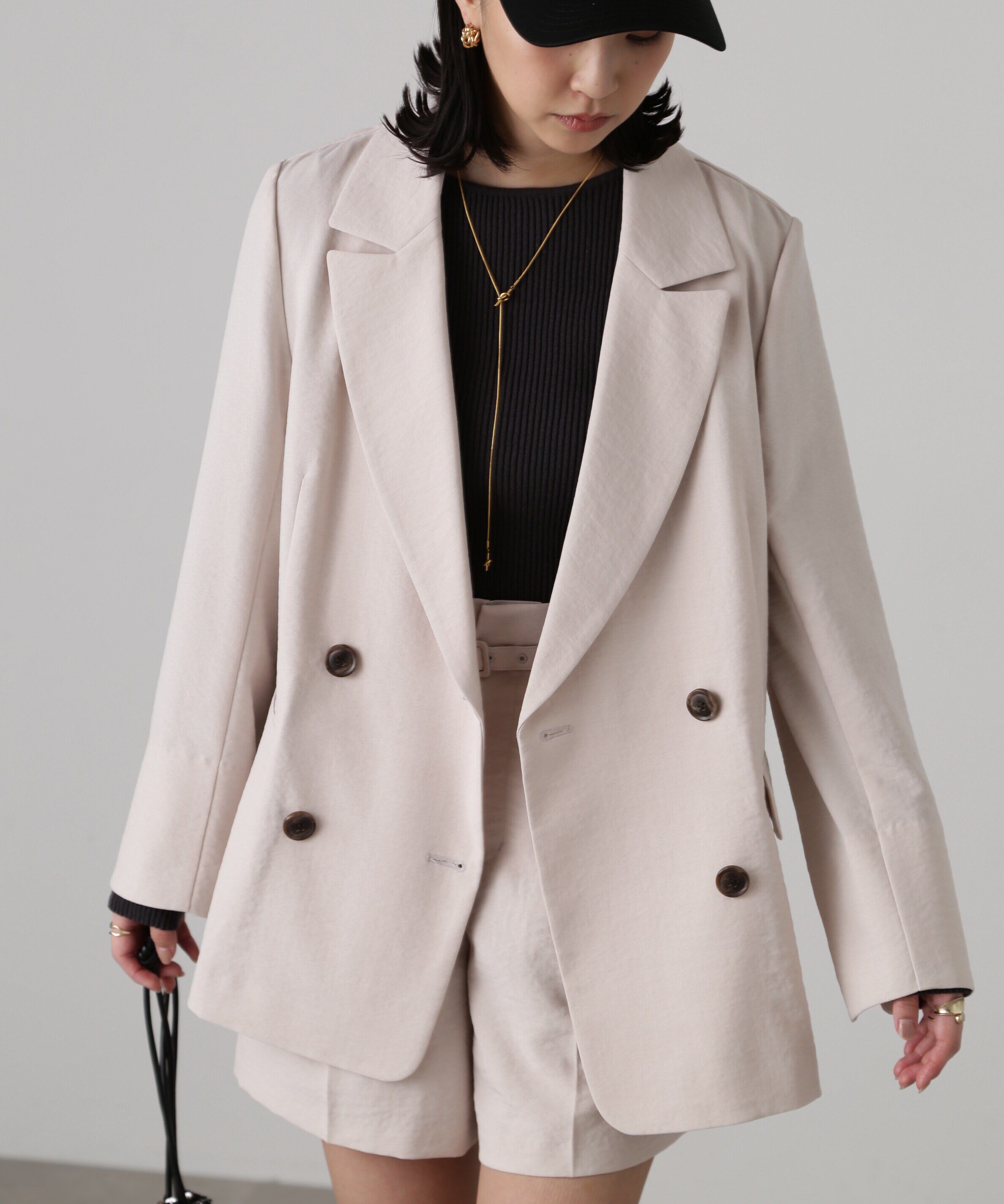  「[低身長サイズ/Sシリーズ]気流染めダブルジャケット」|その他|