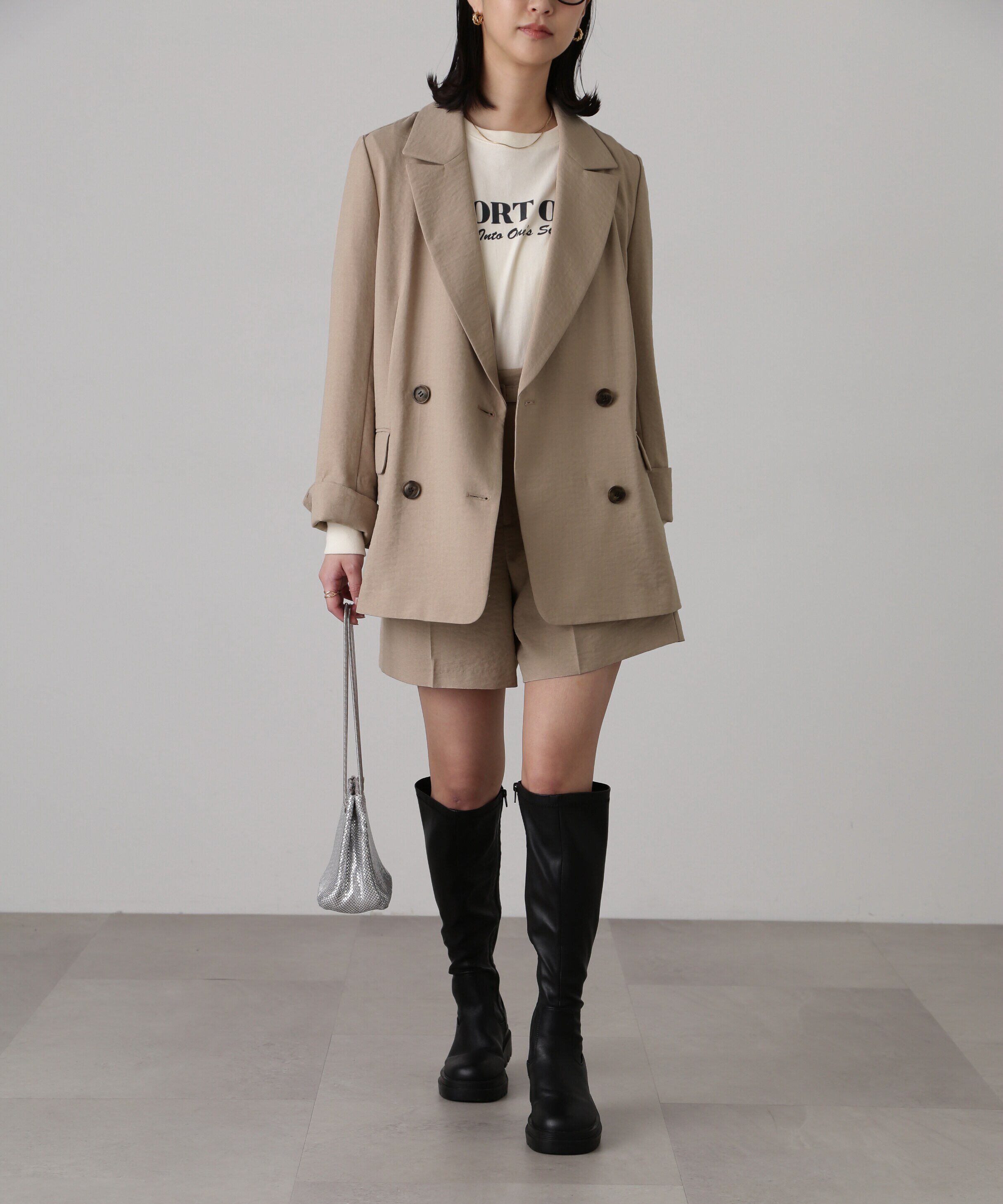  「[低身長サイズ/Sシリーズ]気流染めダブルジャケット」|その他|