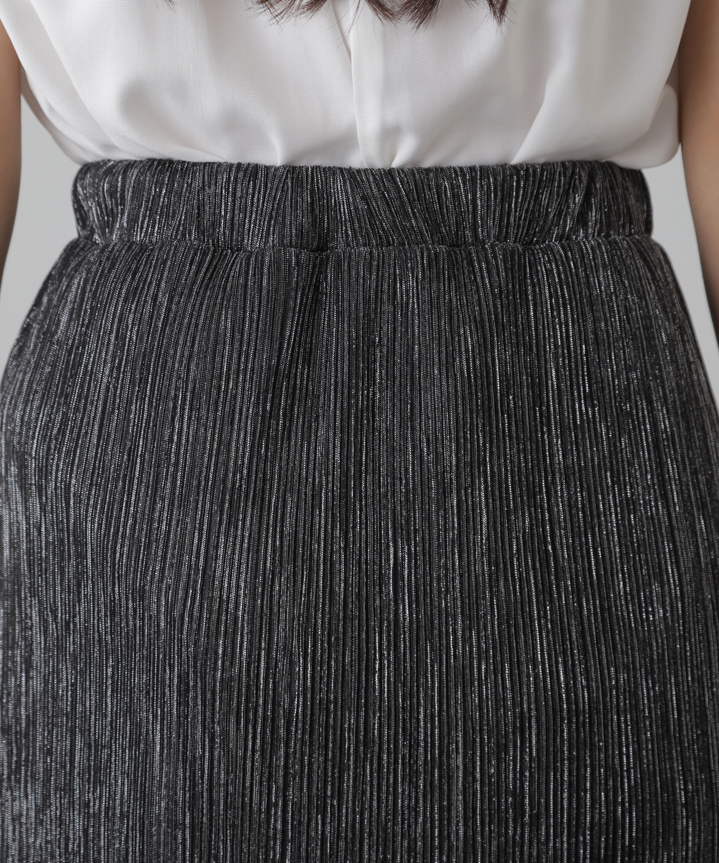  「ラメプリーツナロースカート」|スカート|