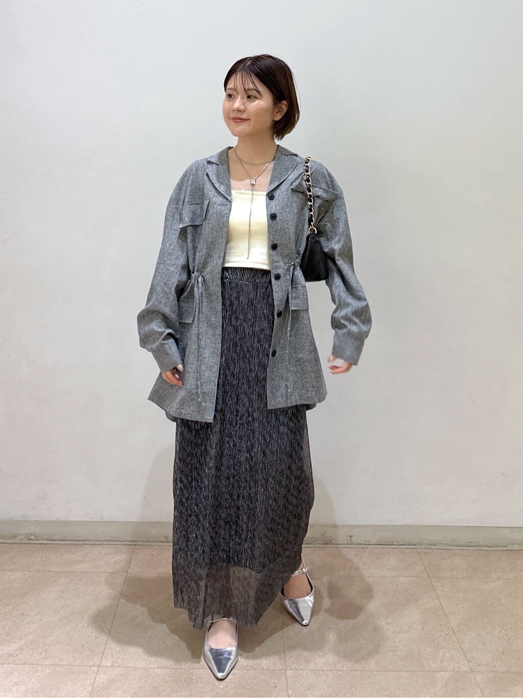  「ラメプリーツナロースカート」|スカート|