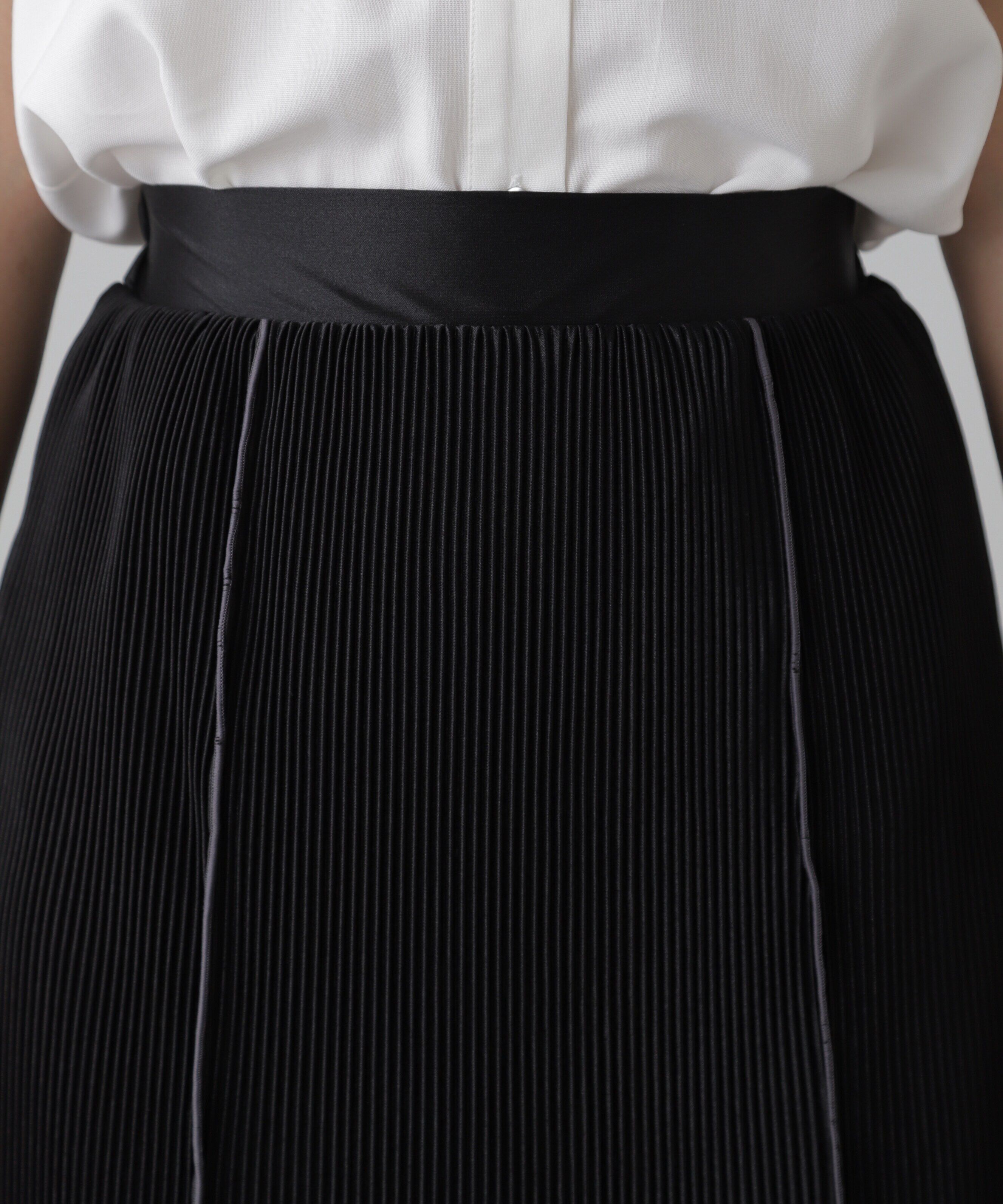  「配色メローカットソープリーツスカート」|スカート|