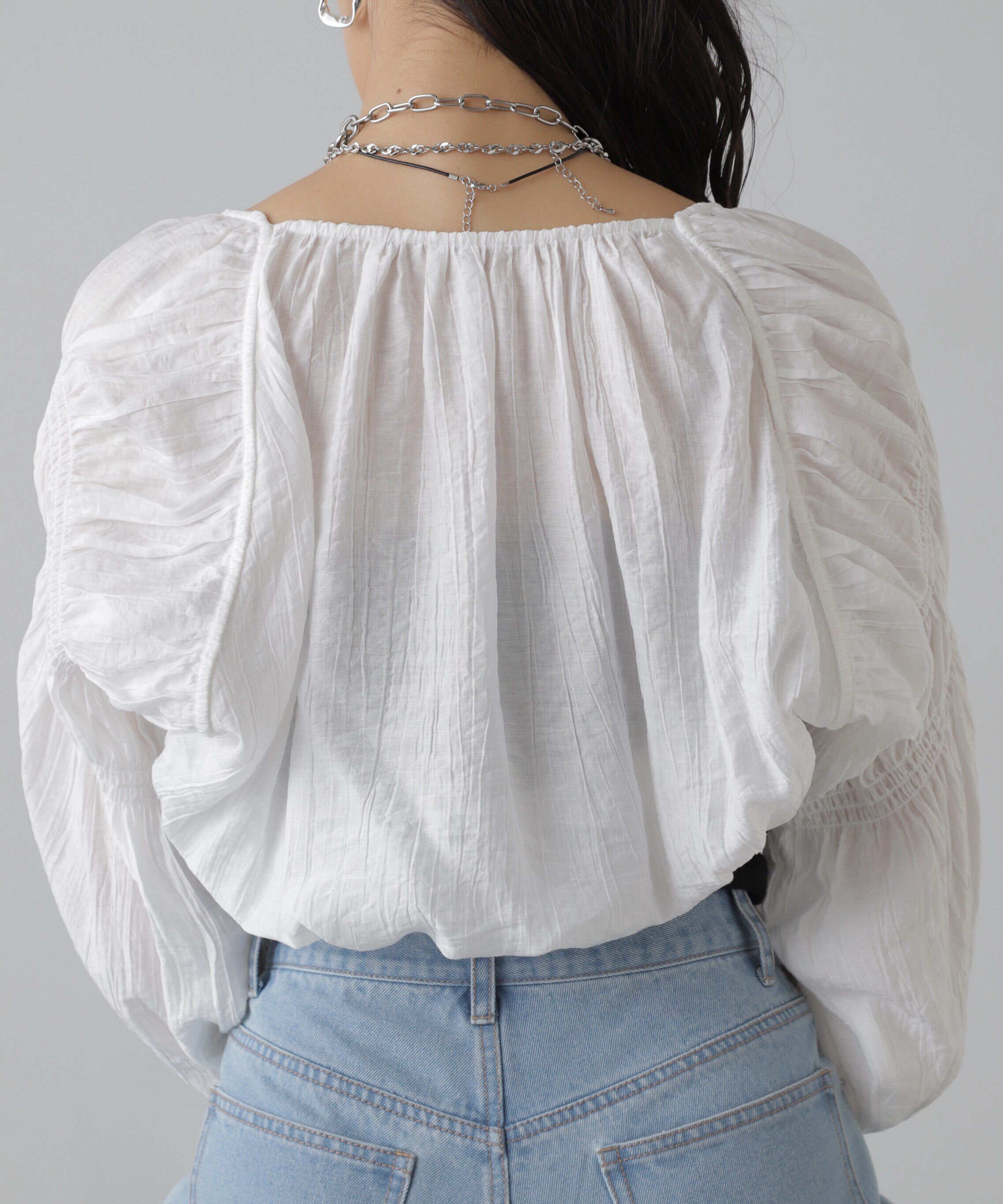  「ショート丈ボレロブラウス」|シャツ・ブラウス|