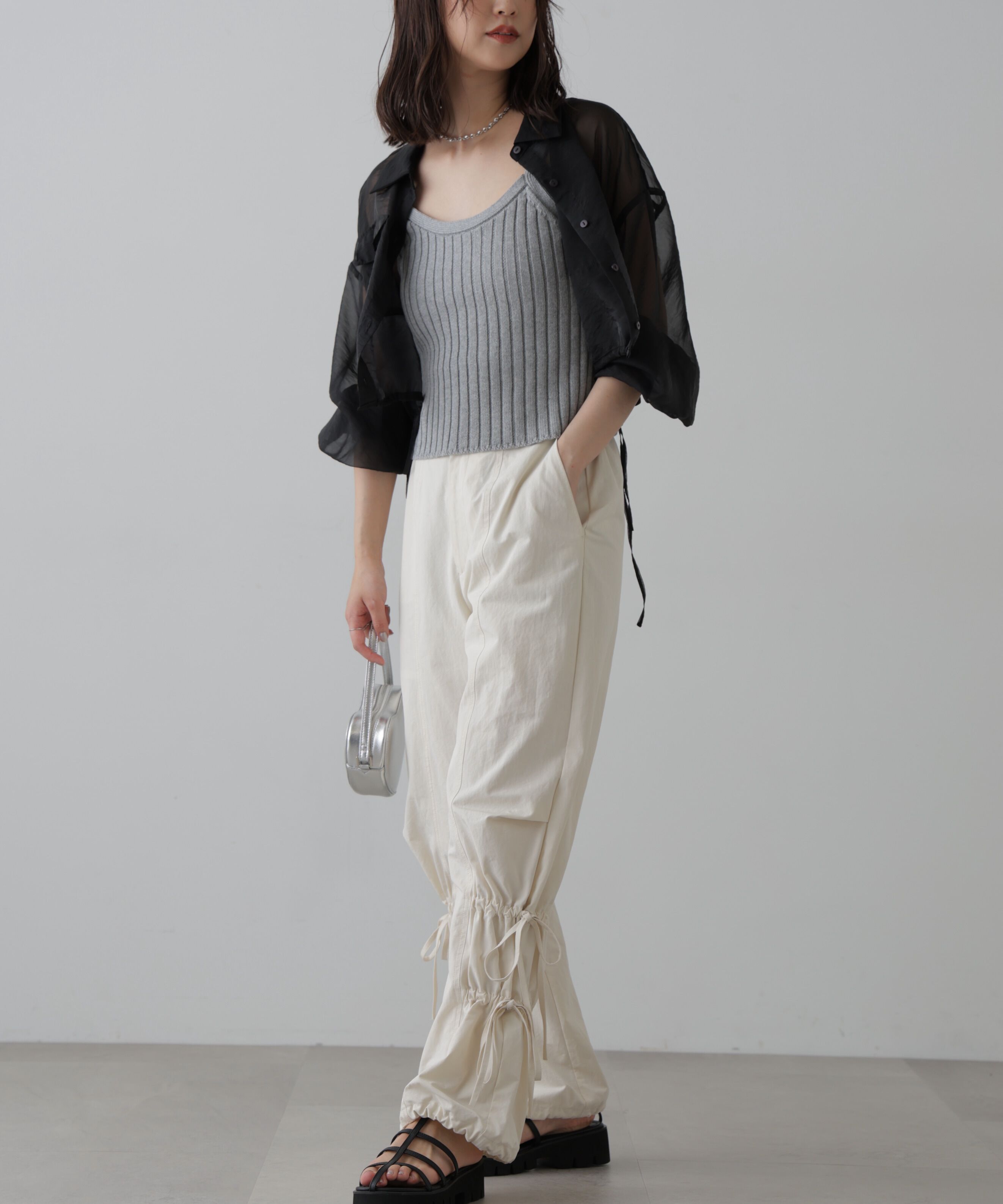  「リブニットタンクトップ」|ニット・セーター|