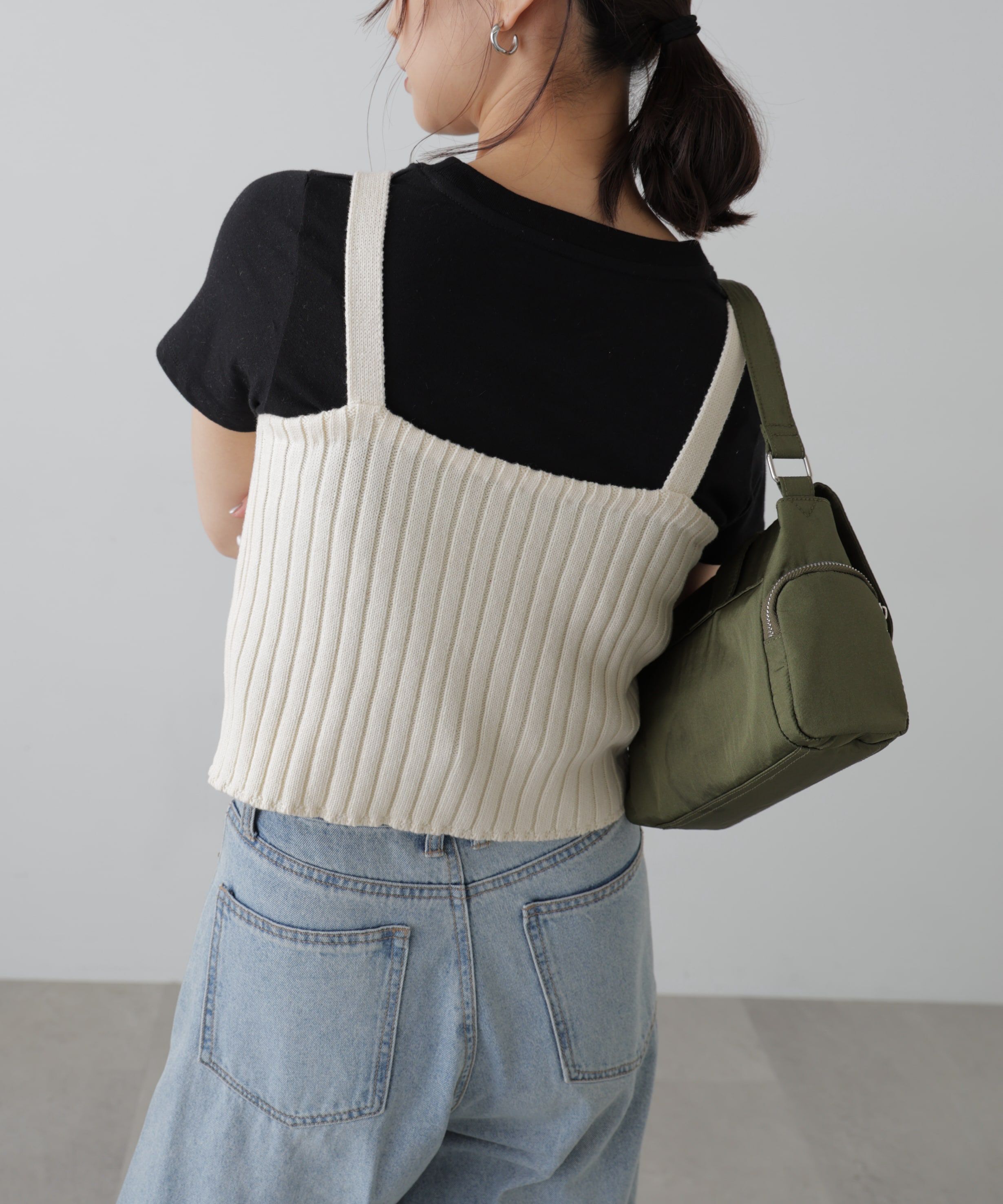  「リブニットタンクトップ」|ニット・セーター|