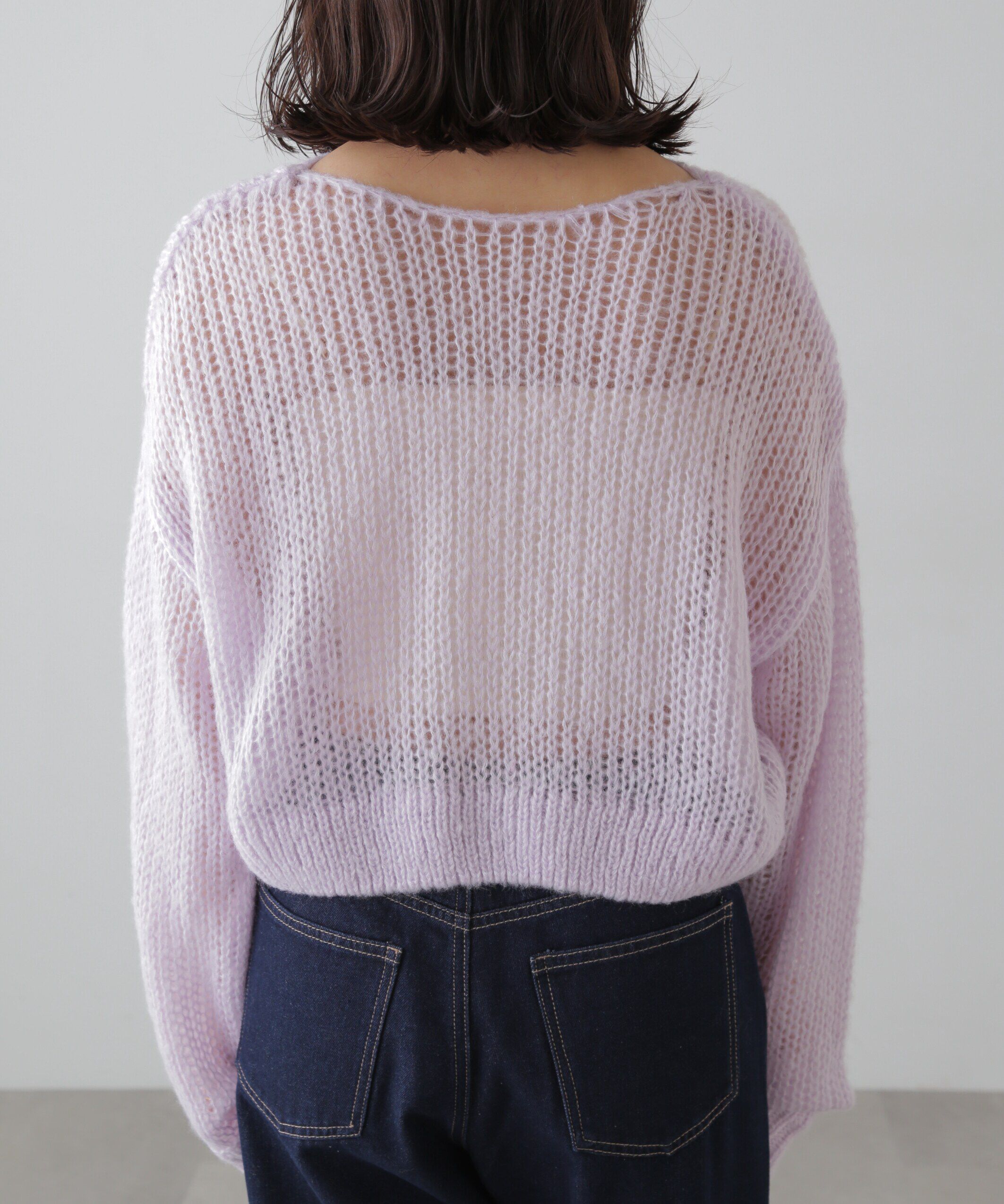  「シアーモヘヤライクニット」|ニット・セーター|