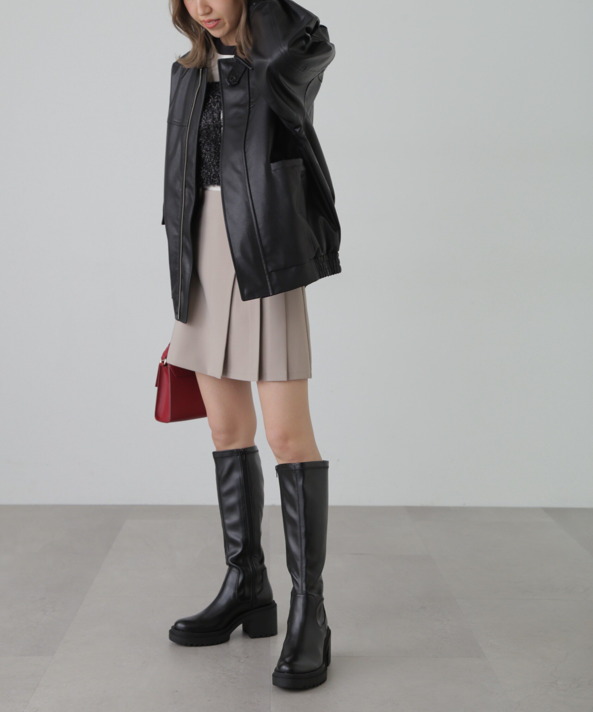  「シャギーラメニットビスチェ」|ニット・セーター|