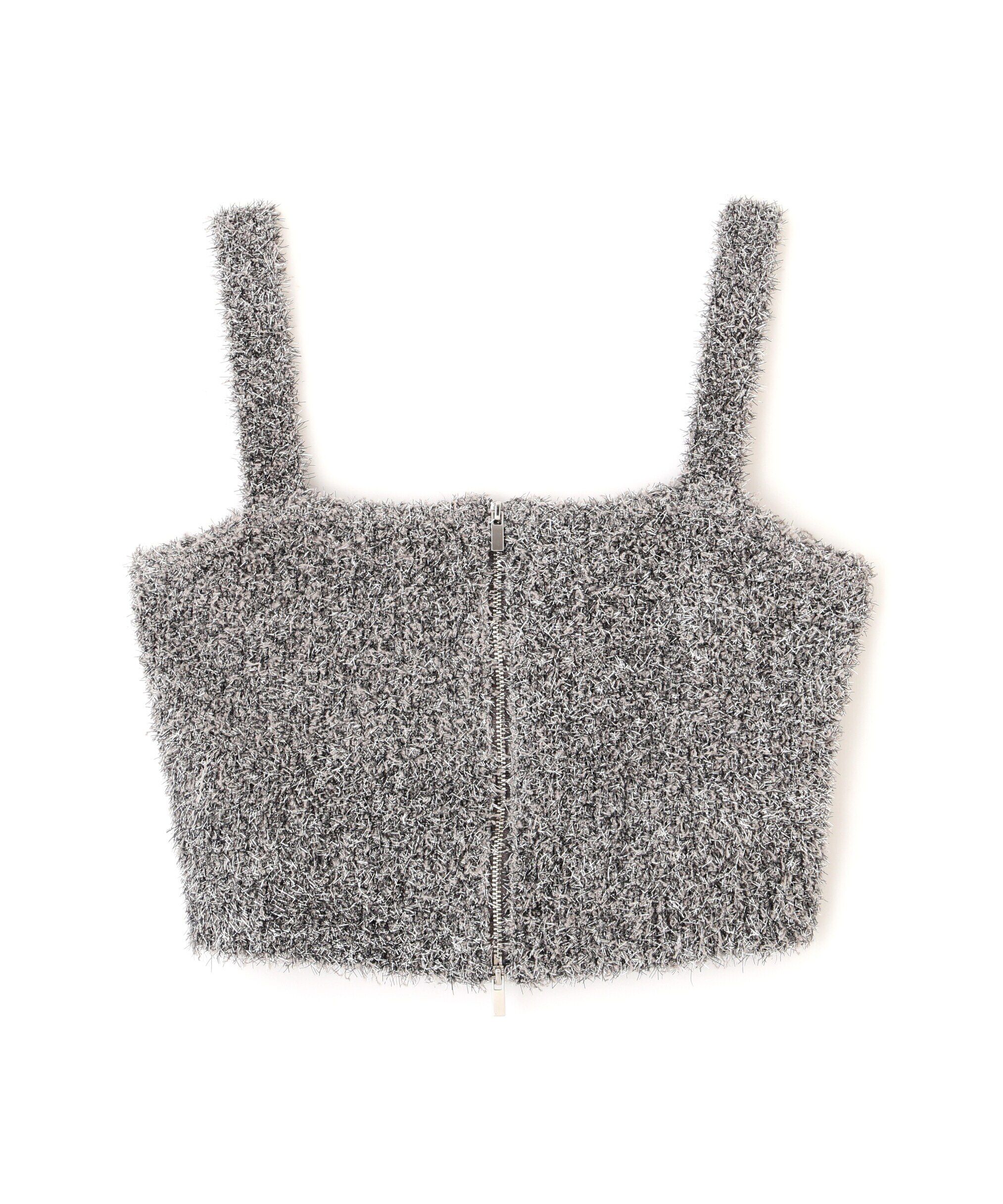  「シャギーラメニットビスチェ」|ニット・セーター|