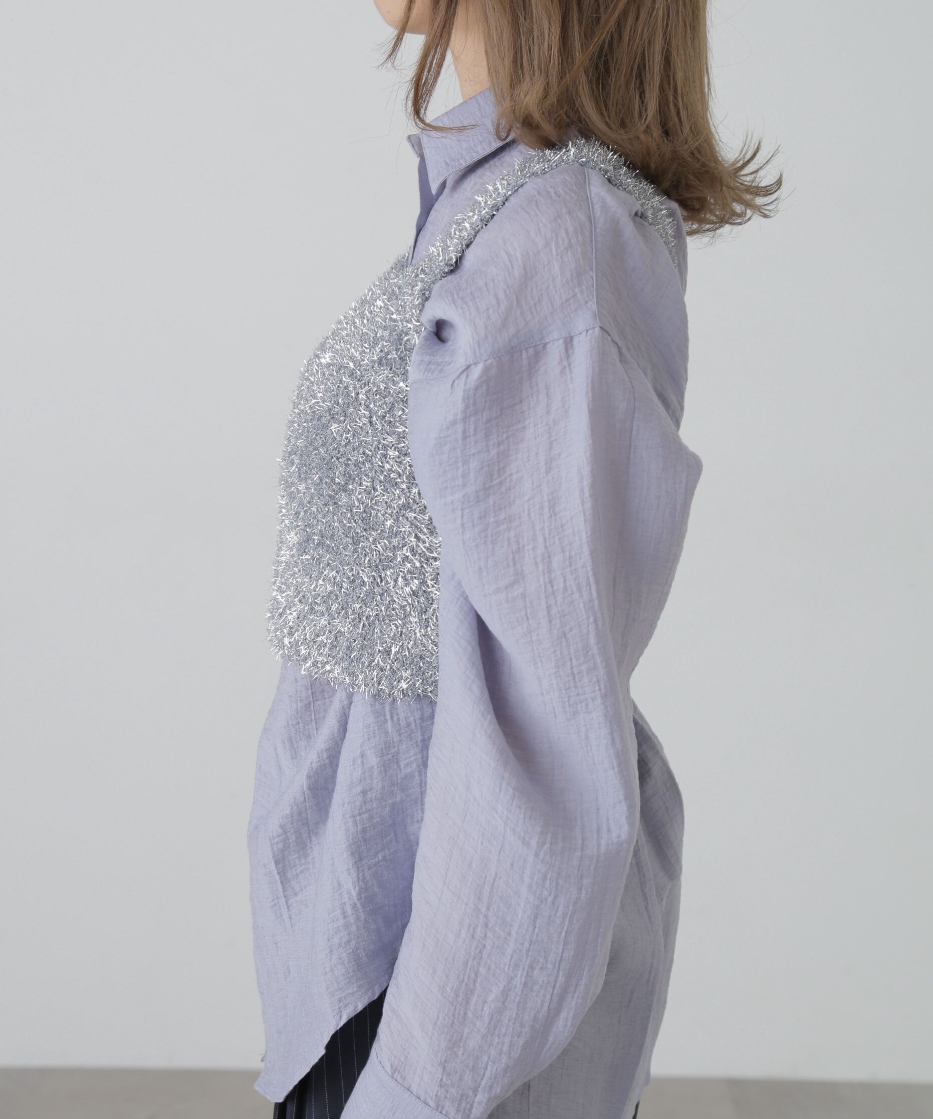  「シャギーラメニットビスチェ」|ニット・セーター|