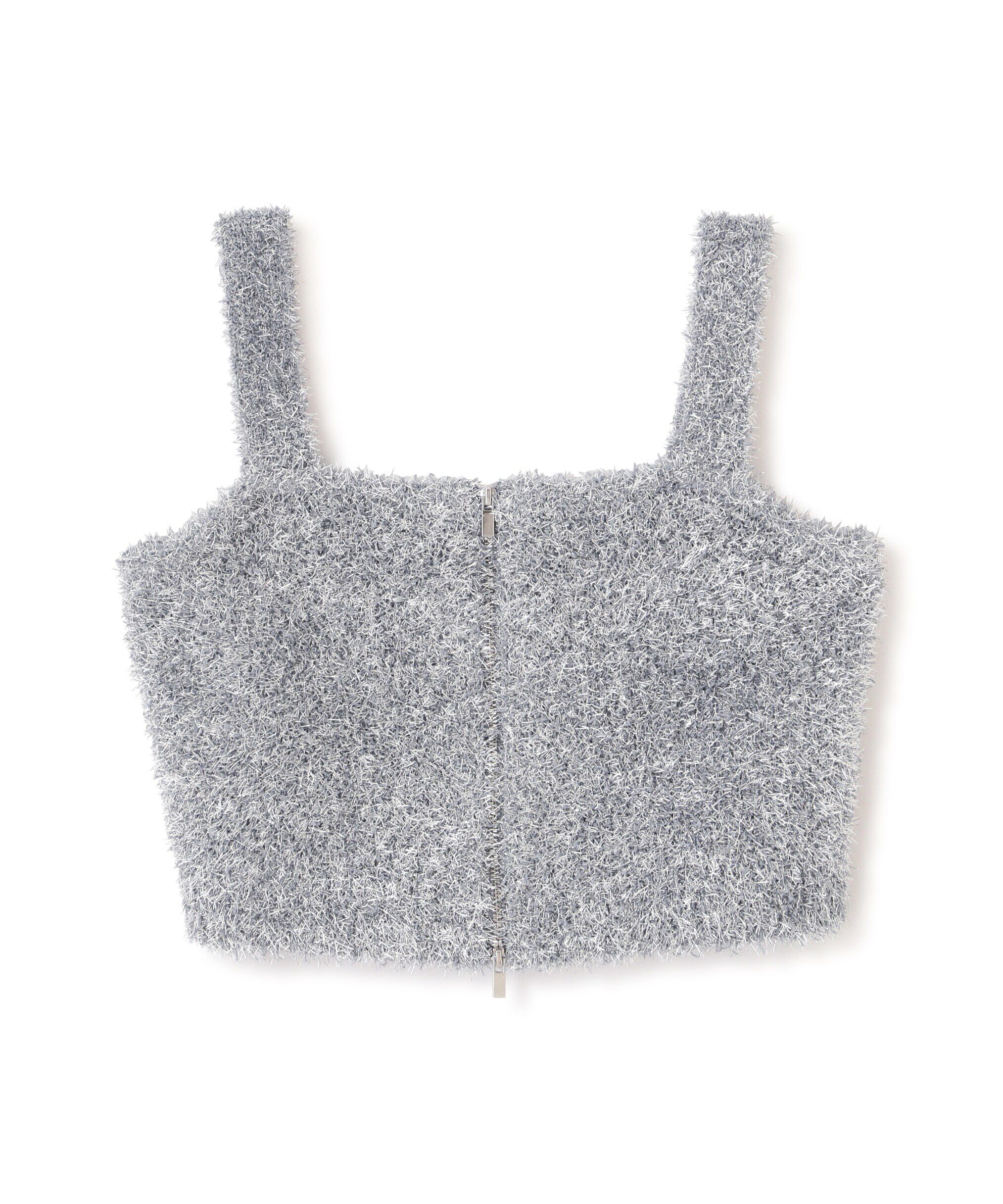  「シャギーラメニットビスチェ」|ニット・セーター|