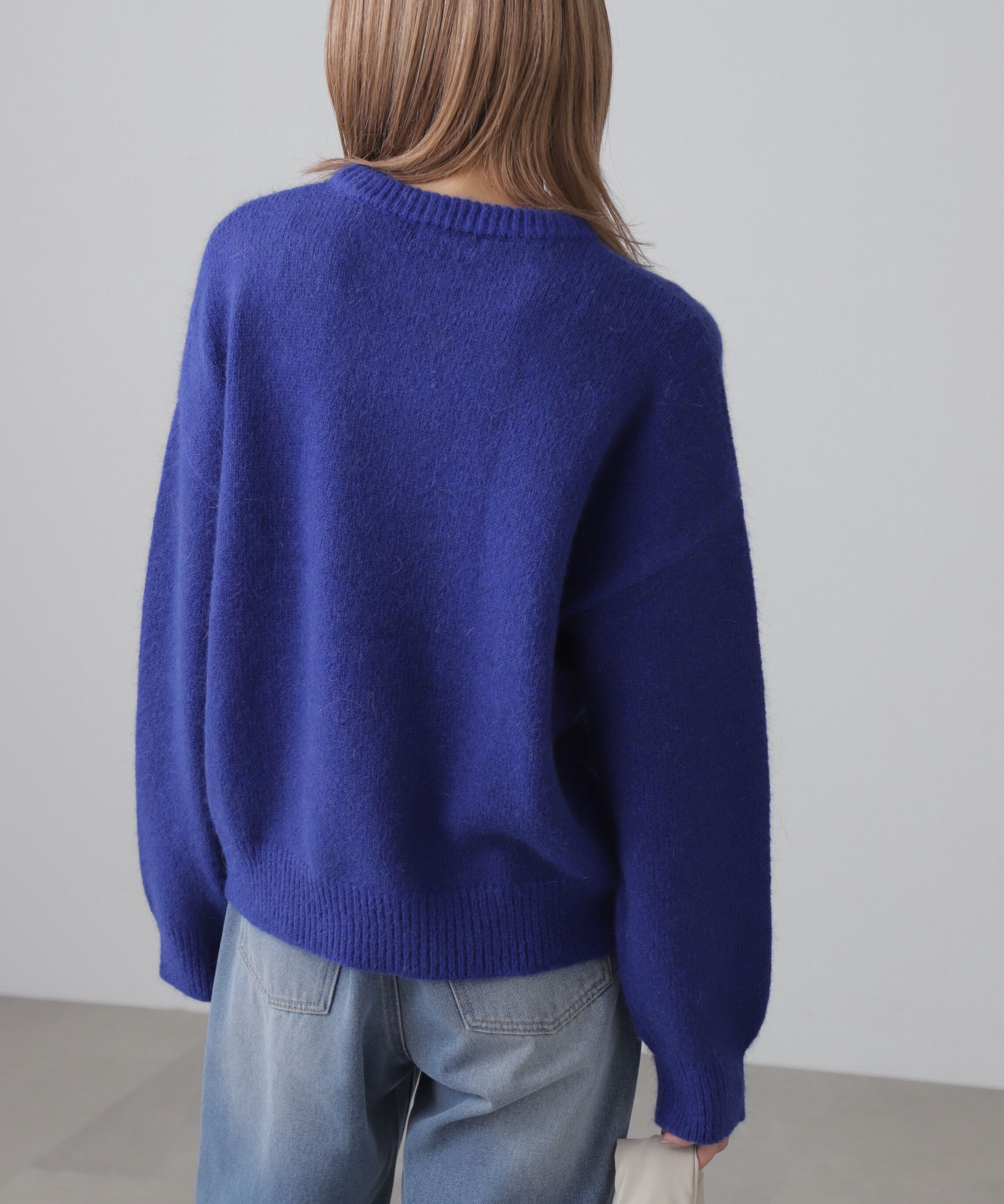  「オーバーサイズチュニック丈ニット」|ニット・セーター|