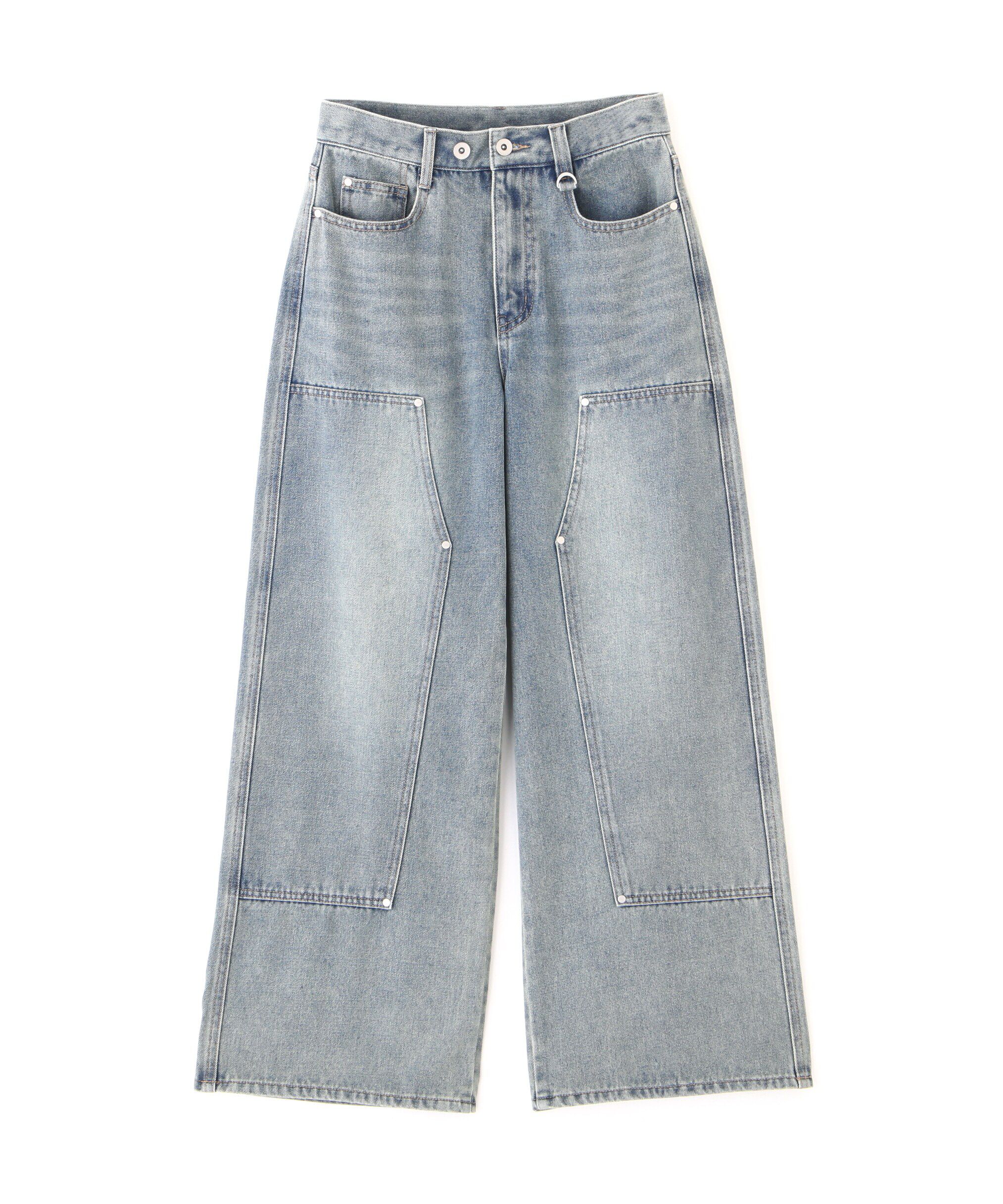  「ダブルニーワイドデニムパンツ」|その他|