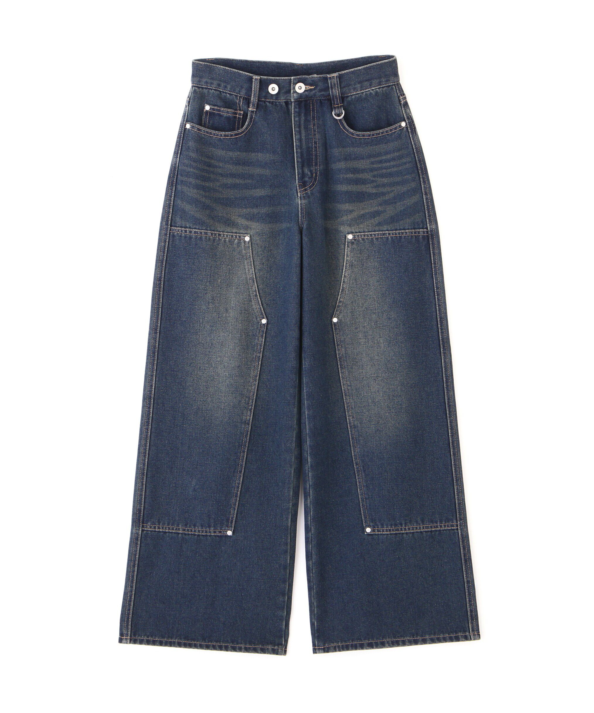  「ダブルニーワイドデニムパンツ」|その他|