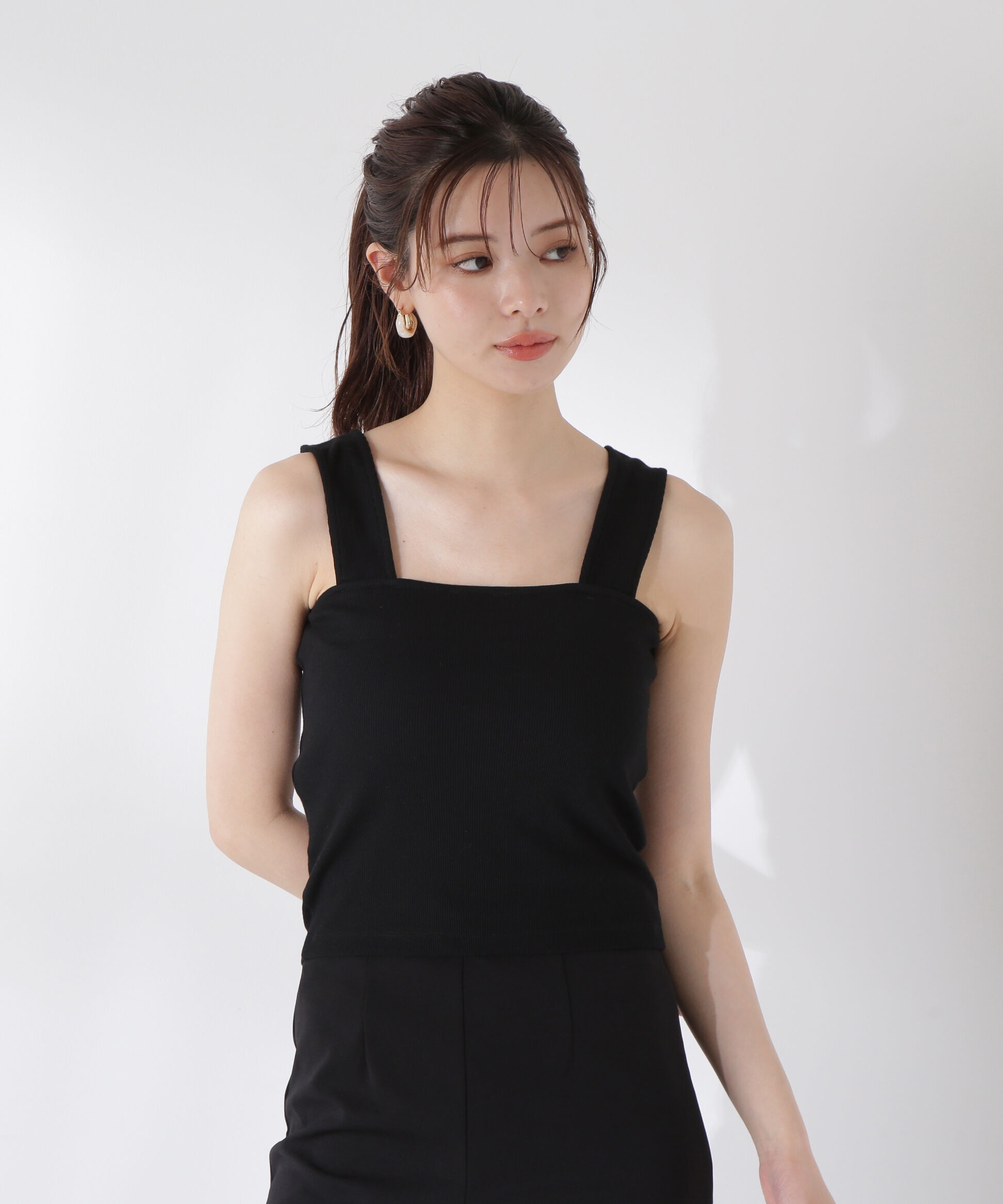 PROPORTION BODY DRESSING「《EDIT COLOGNE》透かし編みペプラム SET UP」|ニット・セーター|