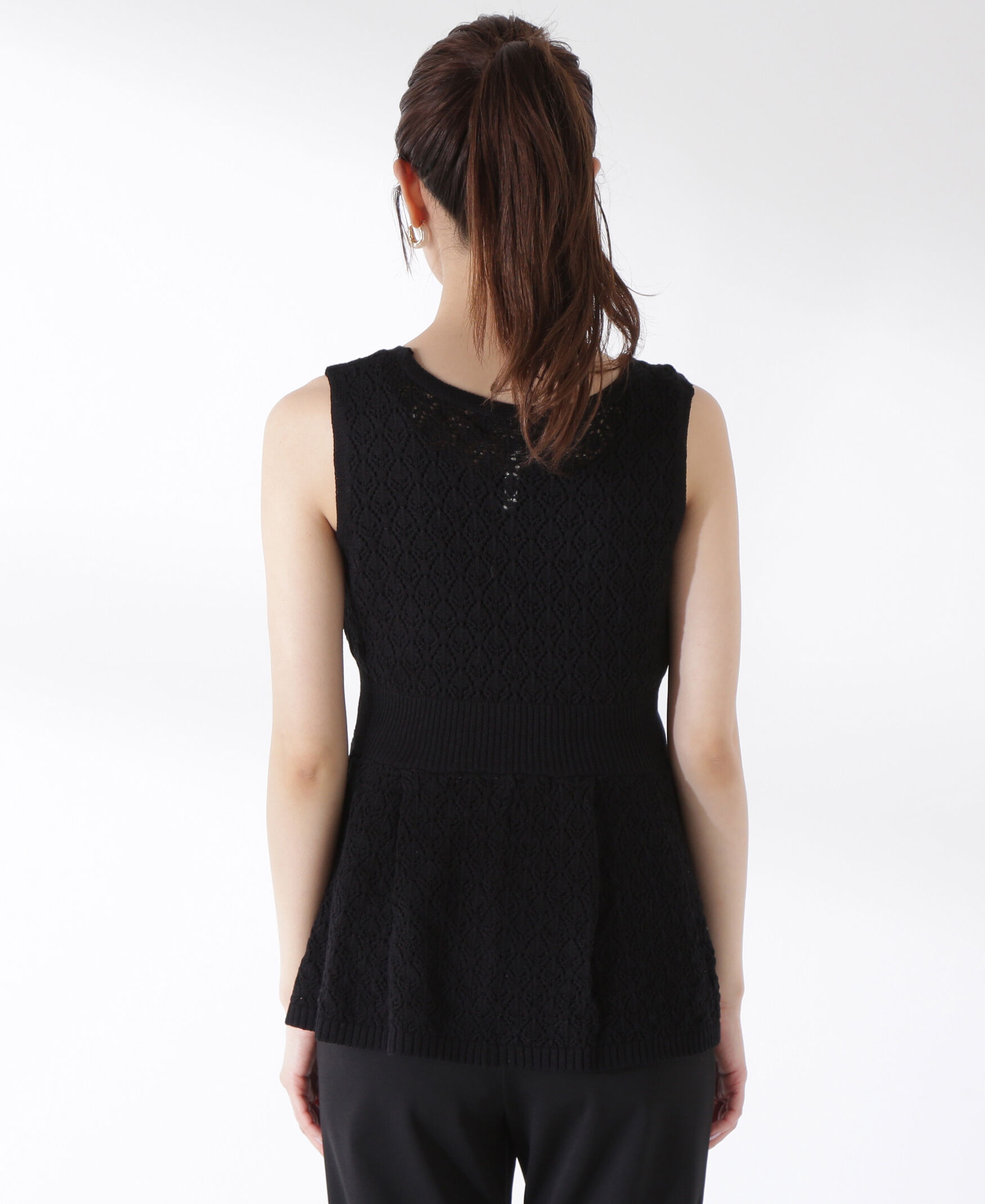 PROPORTION BODY DRESSING「《EDIT COLOGNE》透かし編みペプラム SET UP」|ニット・セーター|