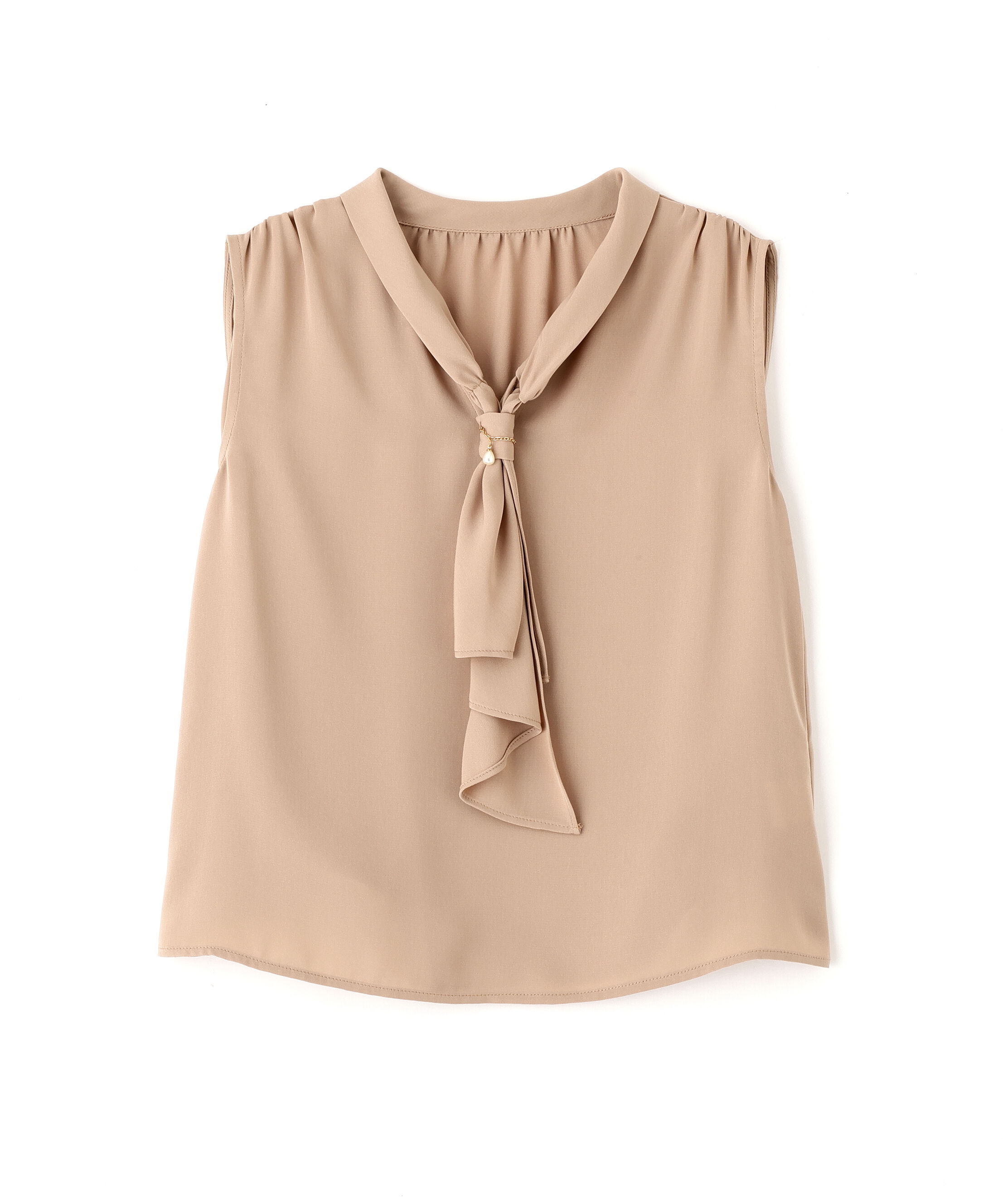 PROPORTION BODY DRESSING「パール付きフリルタイブラウス」|シャツ・ブラウス|