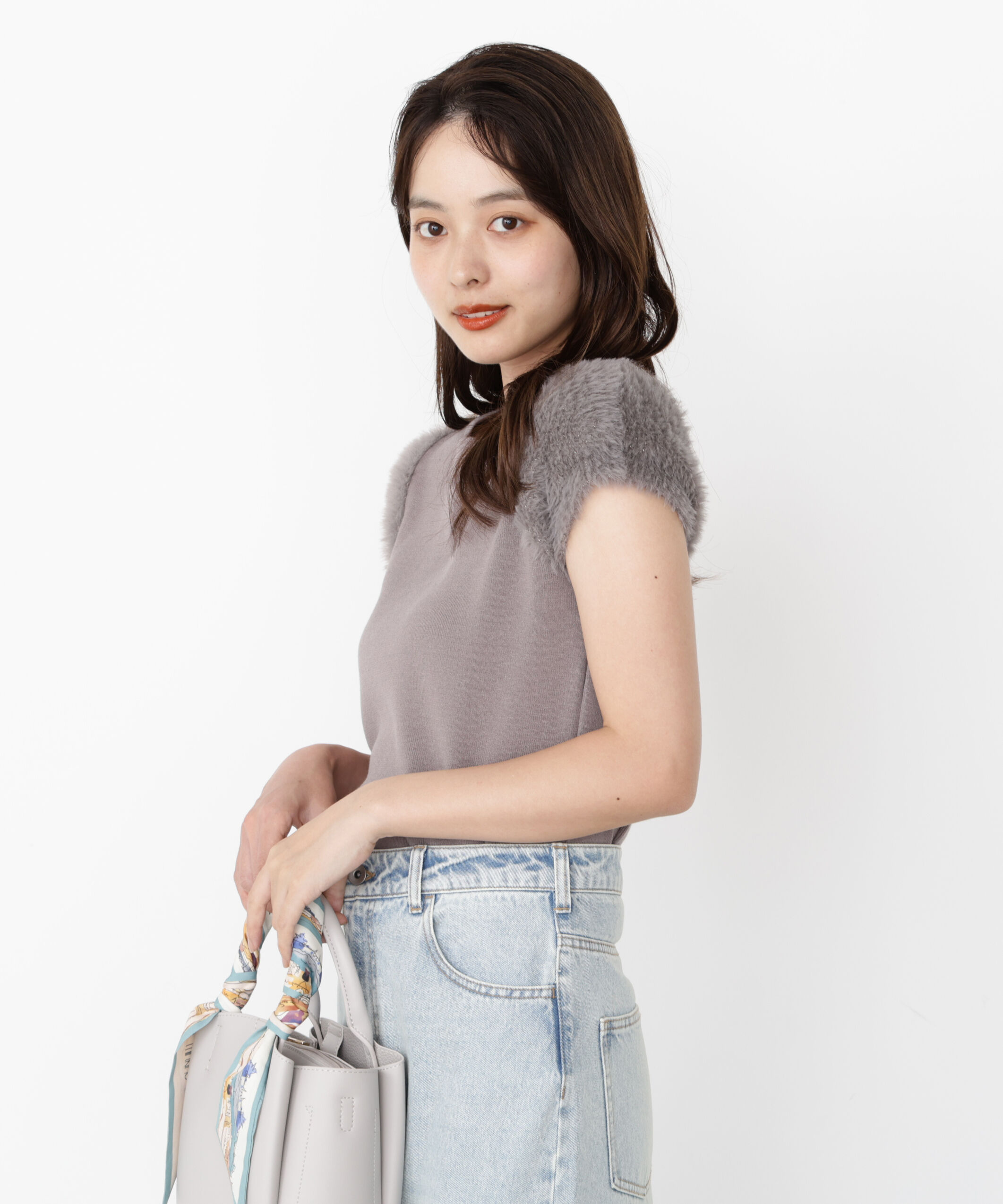 PROPORTION BODY DRESSING「＜ハンドウォッシャブル＞ドッキングスリーブニット」|ニット・セーター|