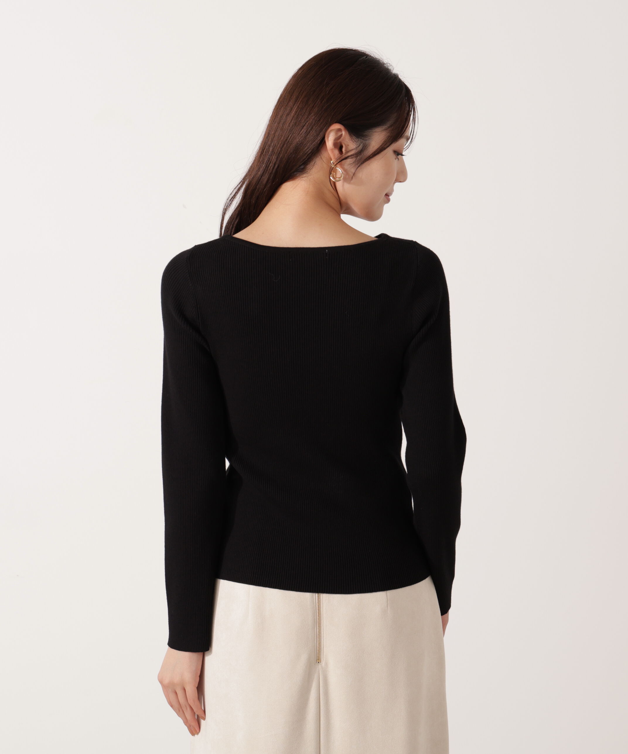 PROPORTION BODY DRESSING「アシメパールデザインニット 25AW」|ニット・セーター|