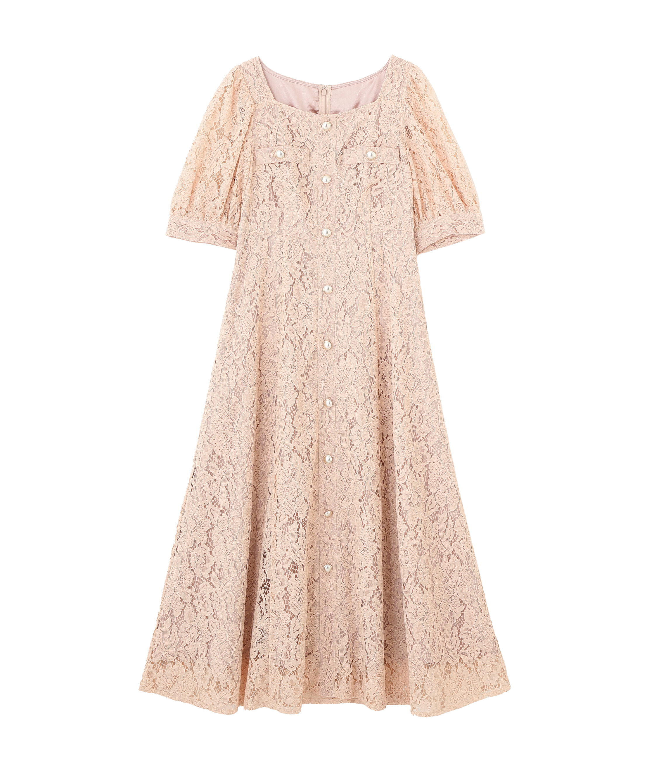 PROPORTION BODY DRESSING「フロントボタンレースワンピース 26SS」|ワンピース|