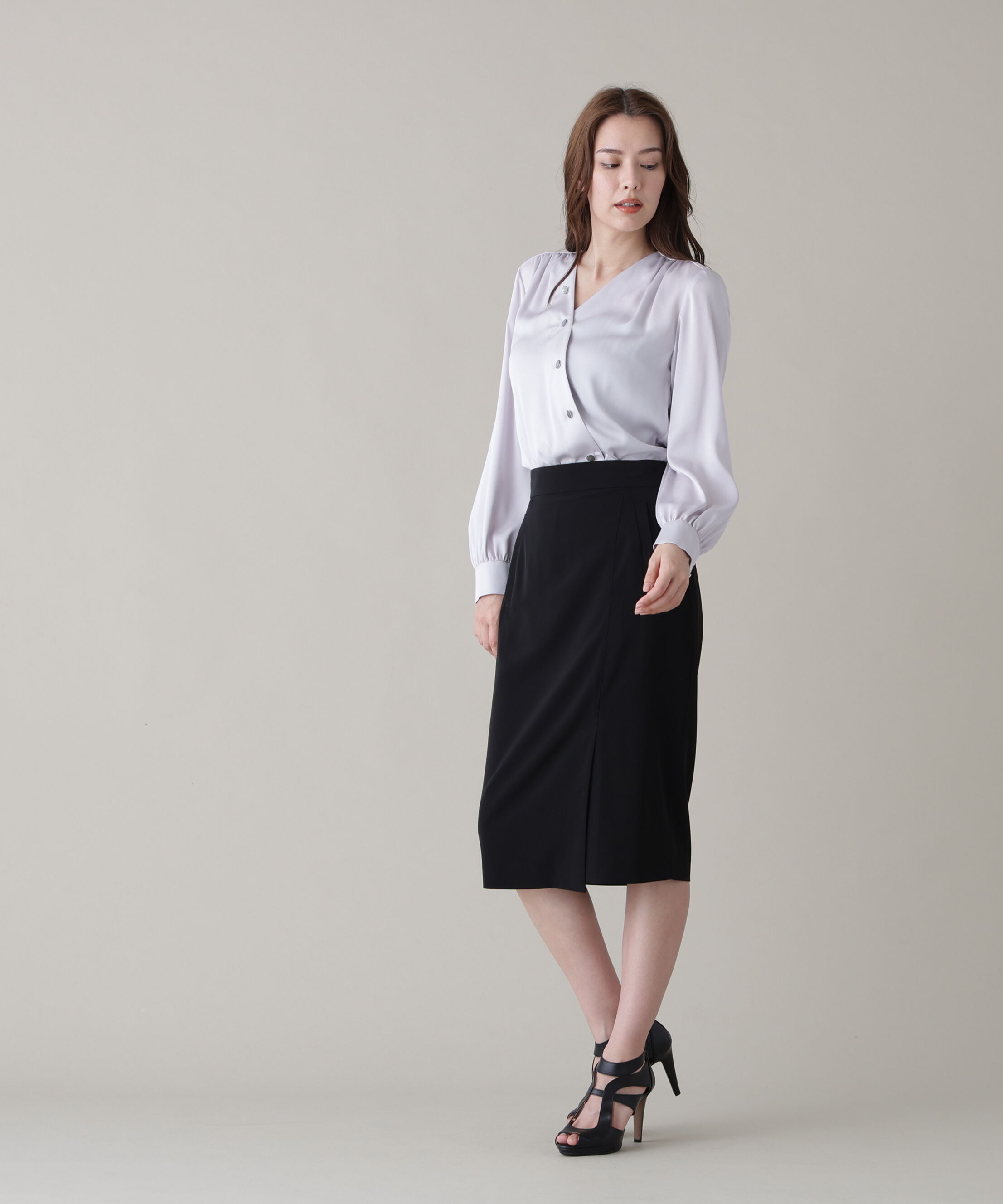  「セットアップラップタイトスカート」|スカート|