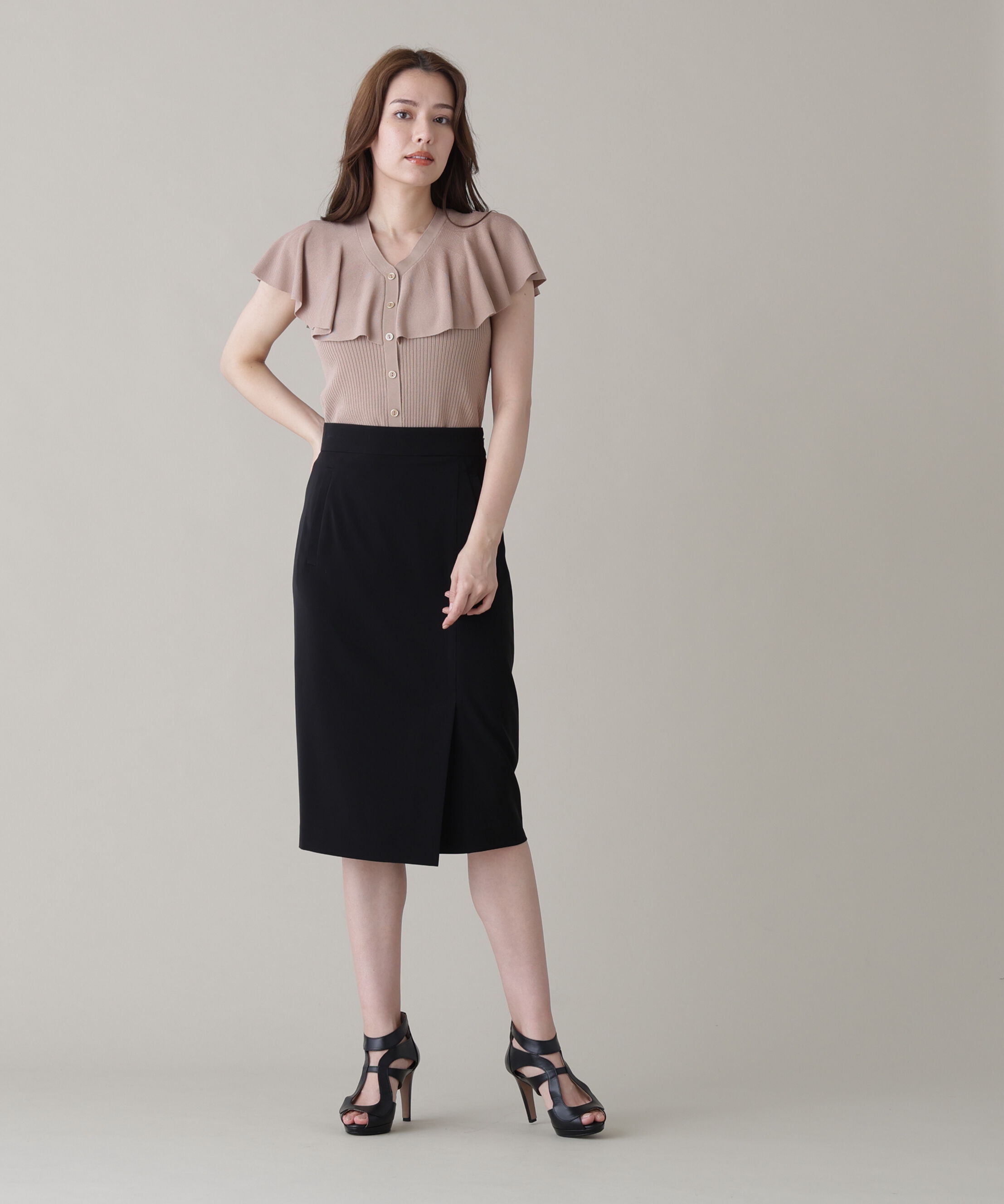  「セットアップラップタイトスカート」|スカート|