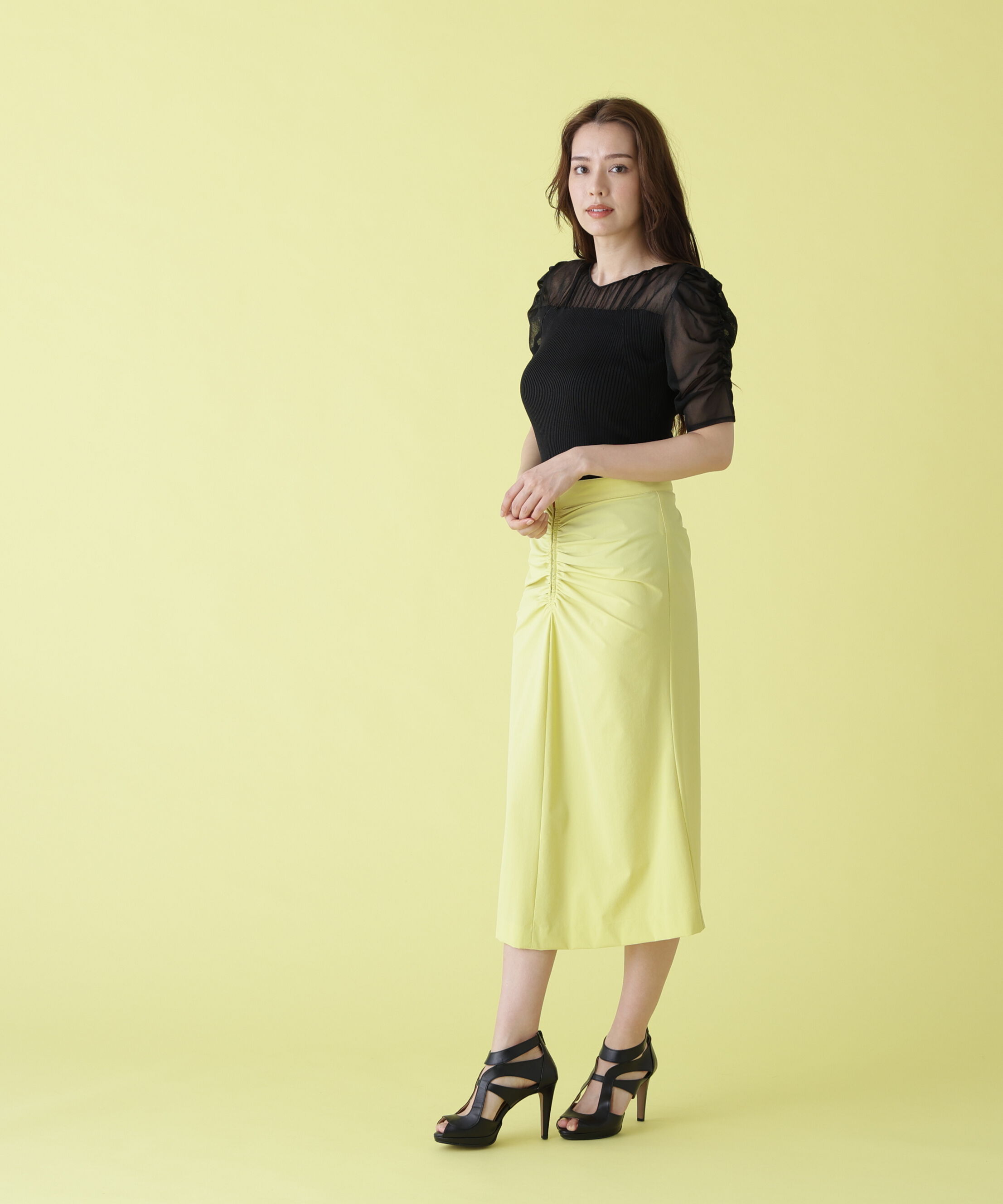  「［美香さん着用］ジップキャザースカート」|スカート|