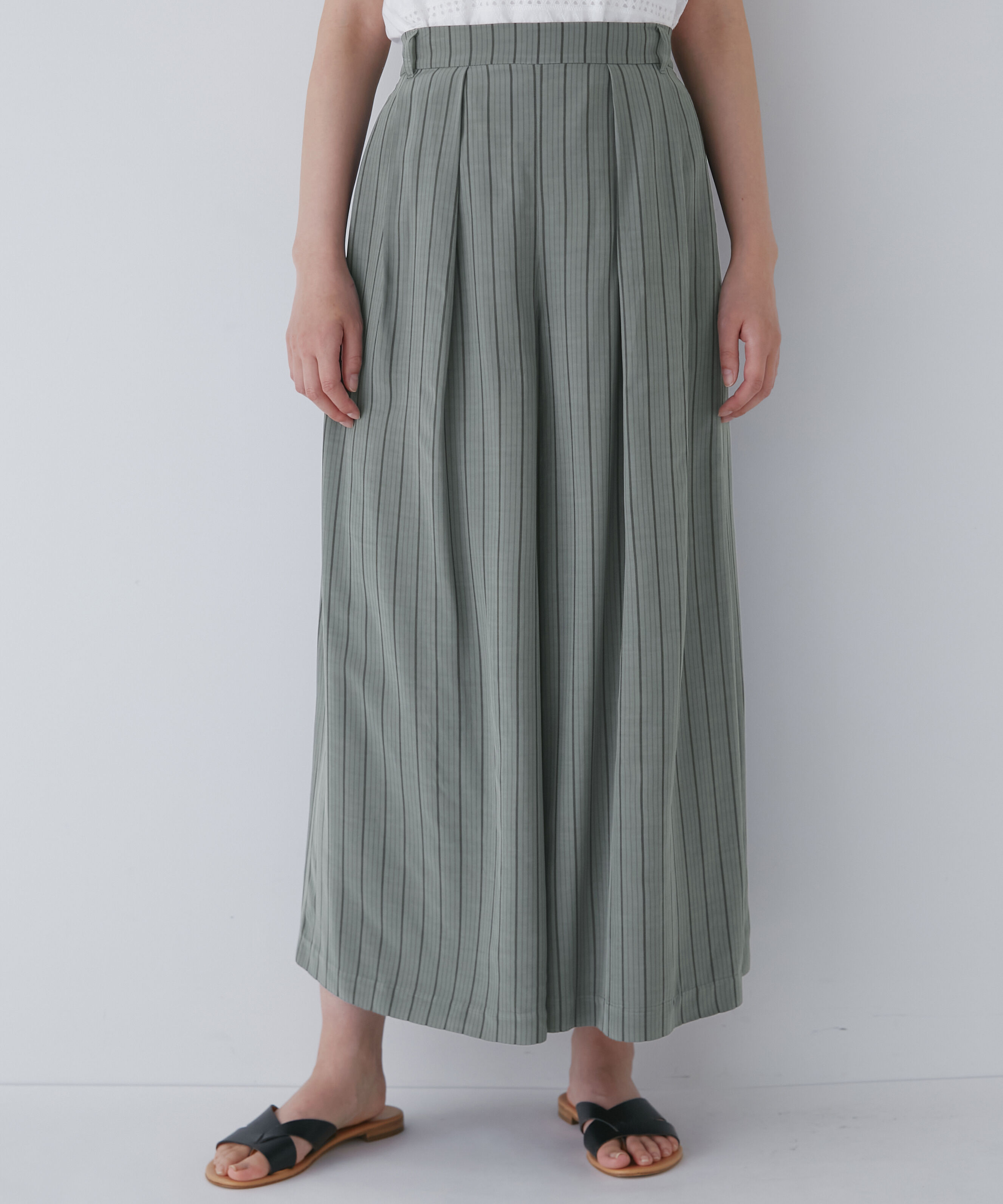  「◆ストライプスカーチョ」|スカート|