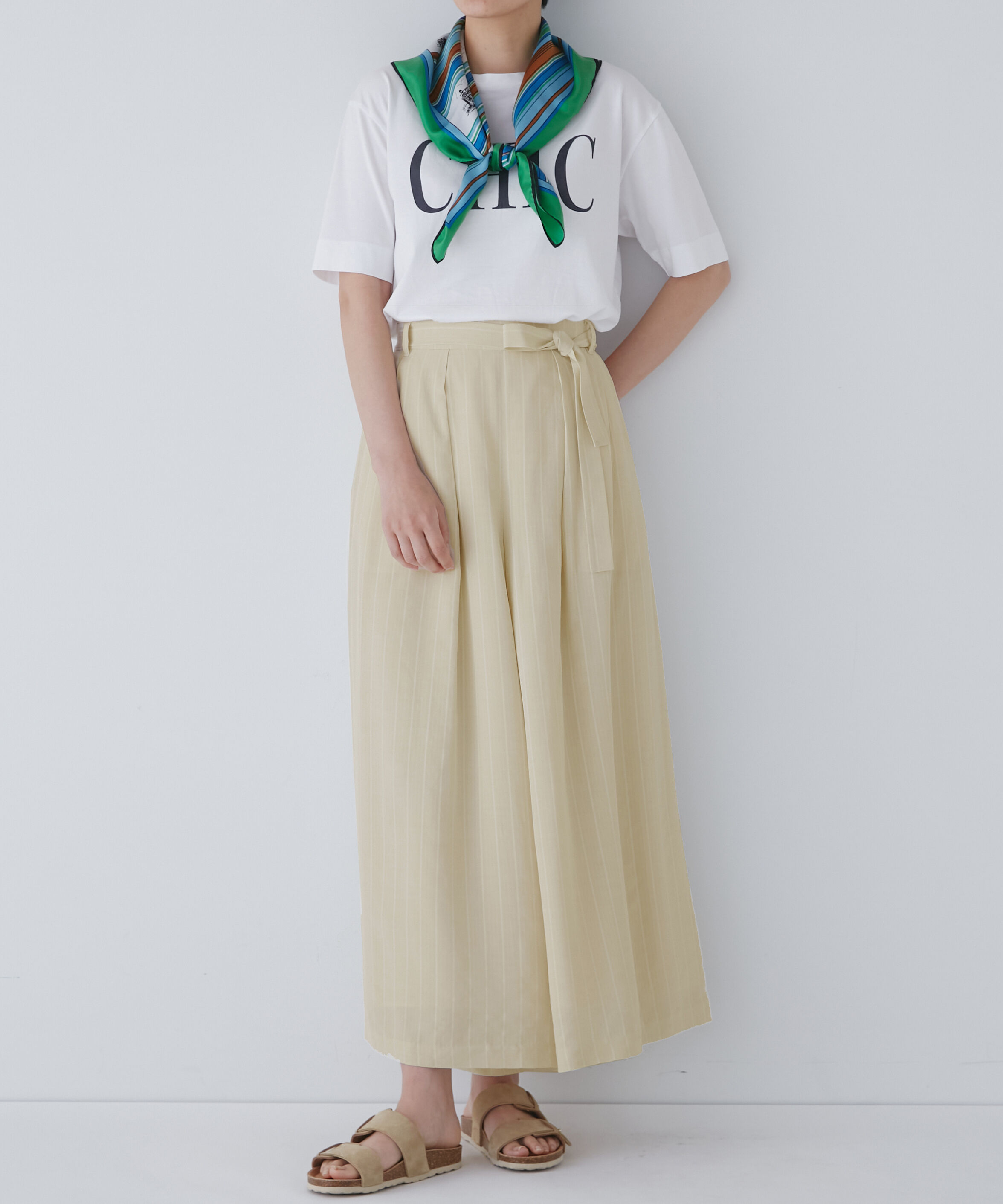  「◆ストライプスカーチョ」|スカート|