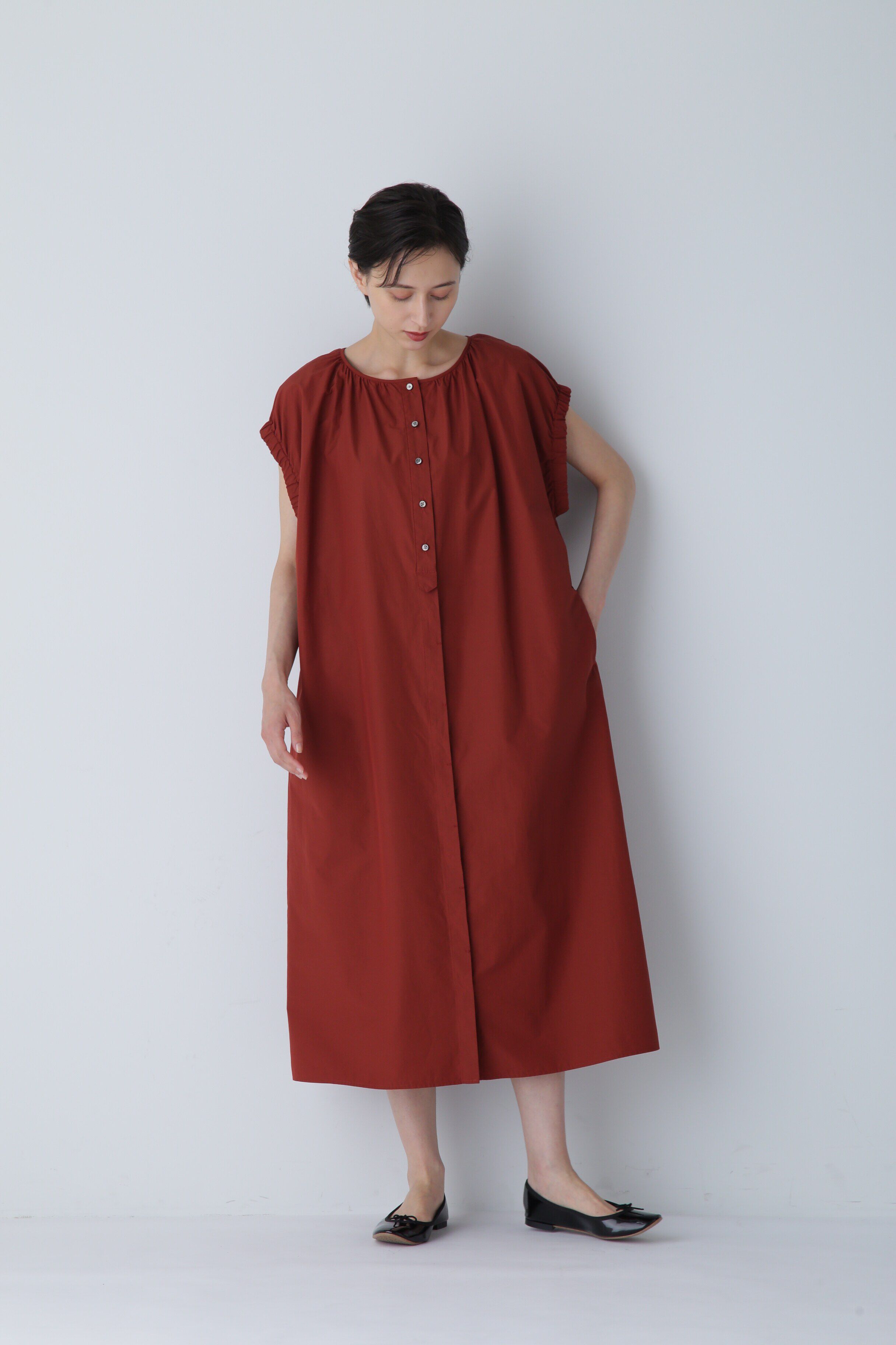  「◆ギャザーワンピース」|ワンピース|