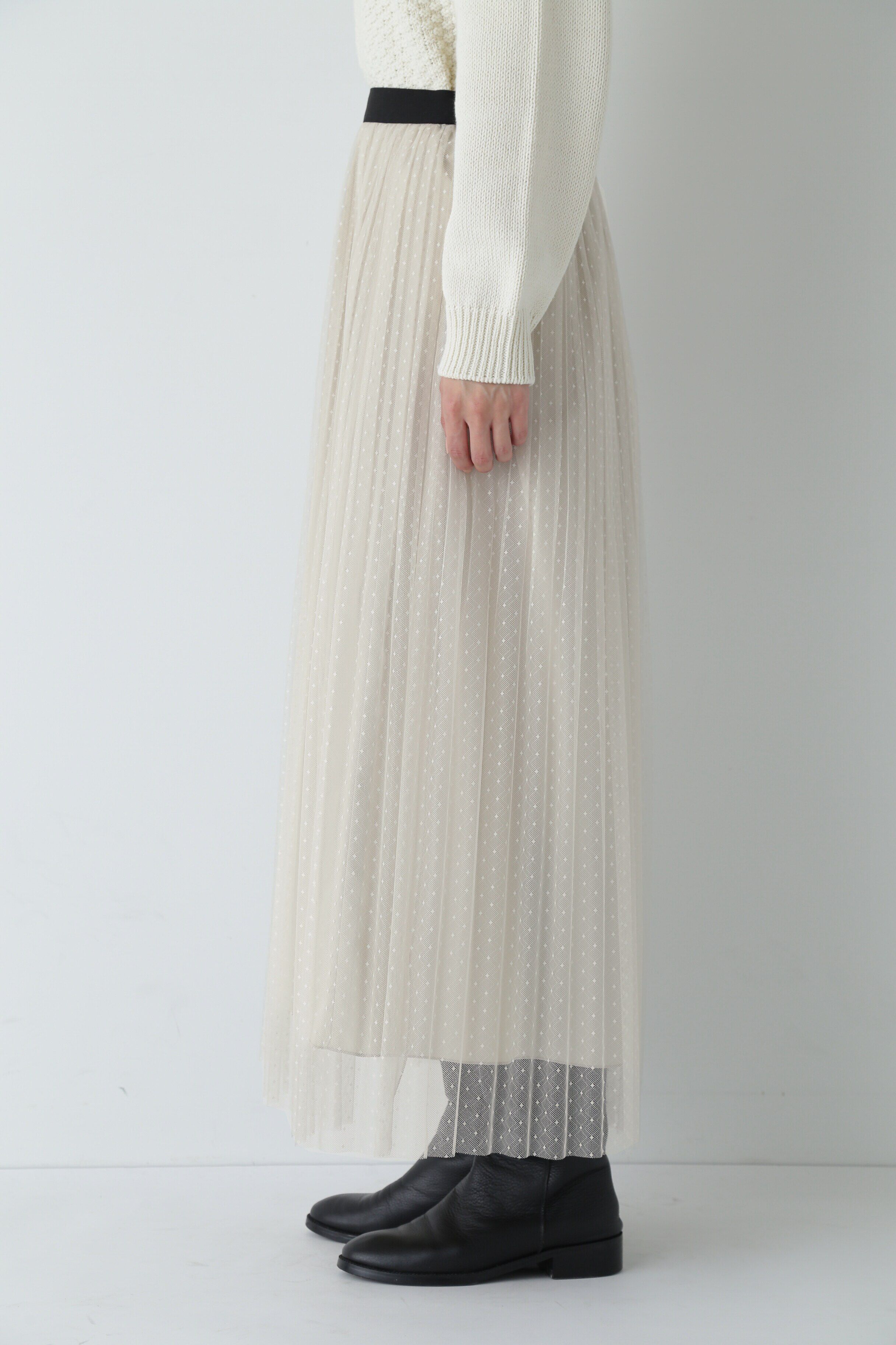  「スクエアドットチュールスカート」|スカート|