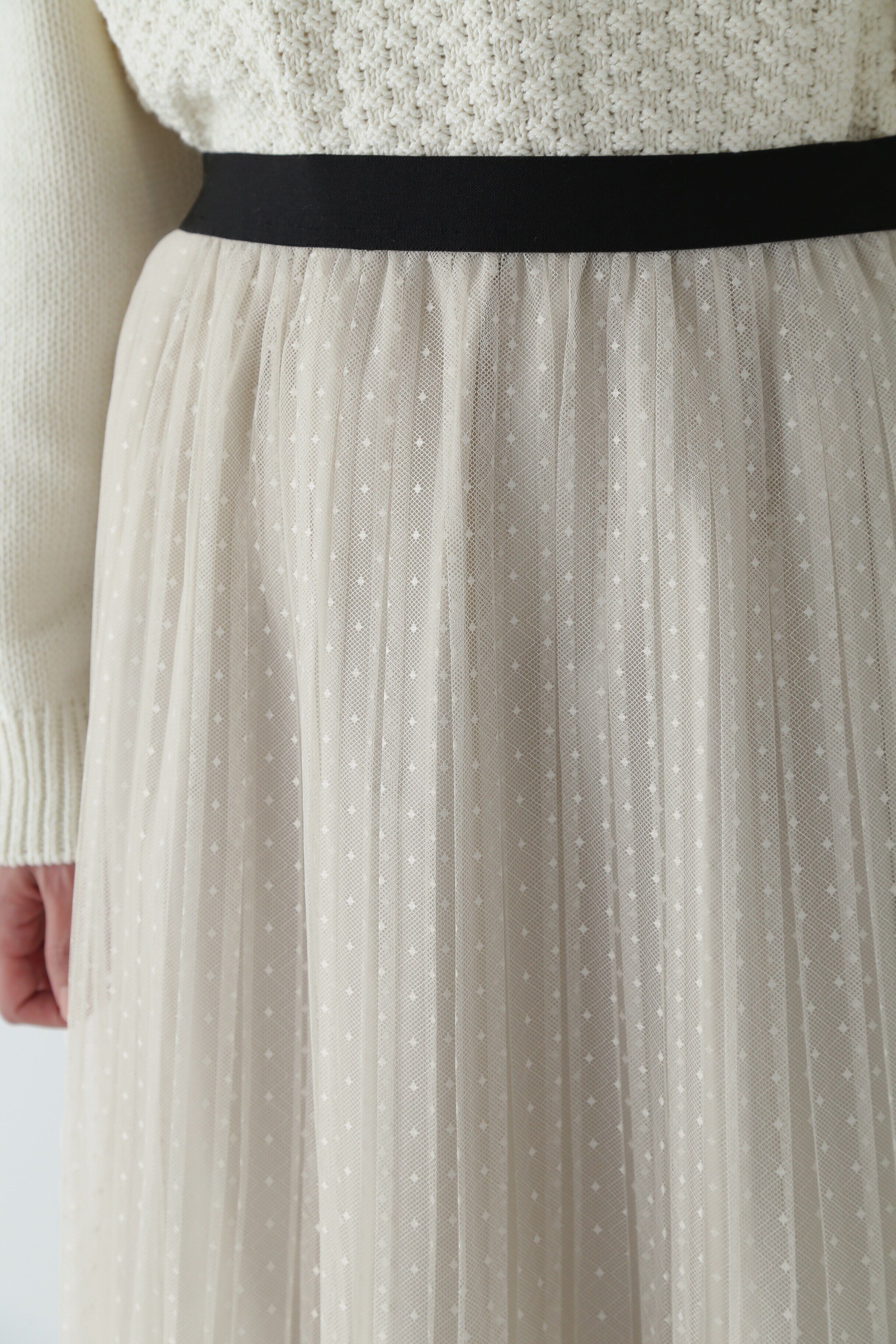  「スクエアドットチュールスカート」|スカート|